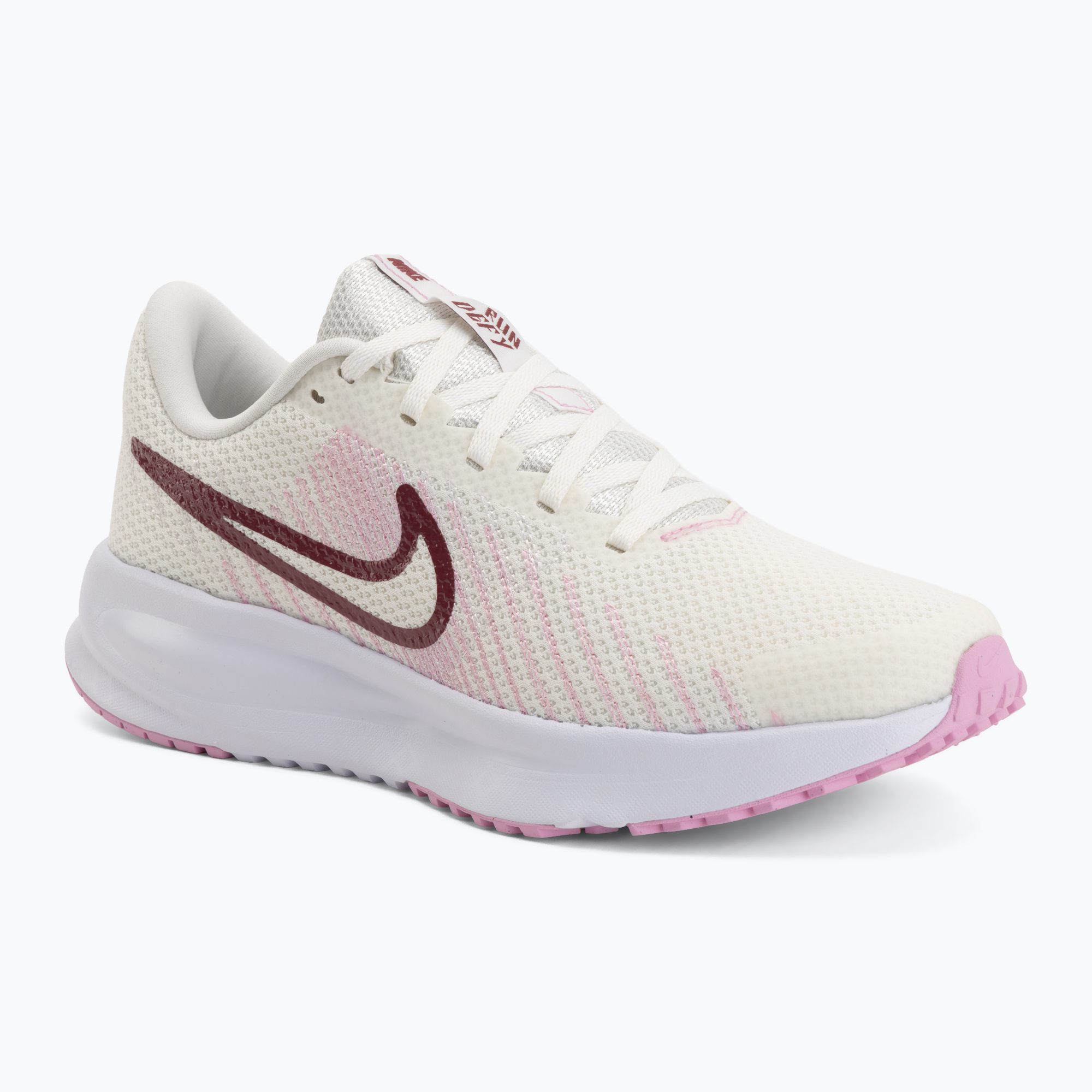 Buty do biegania damskie Nike Run Defy sail/white/pink rise/pink smoke 