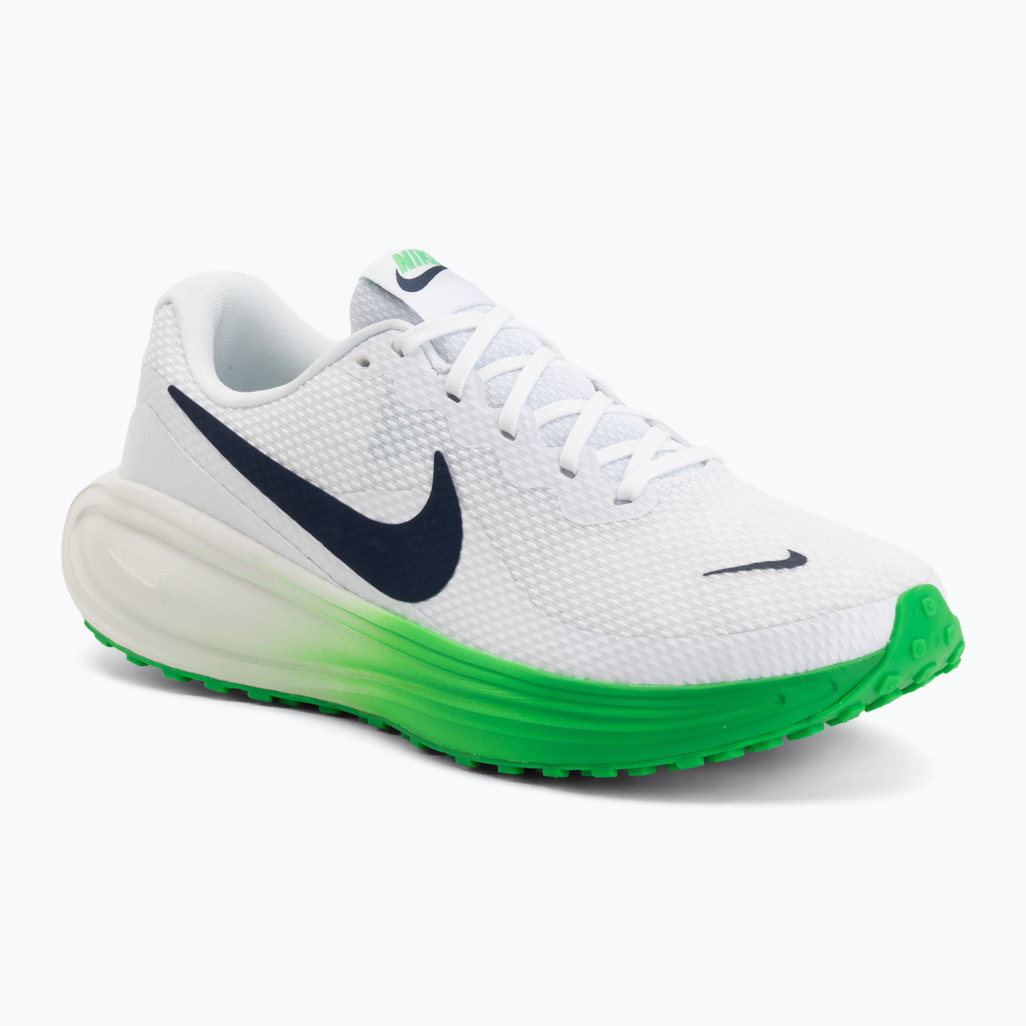 Buty do biegania męskie Nike Revolution 8 white/green spark/midnight navy 