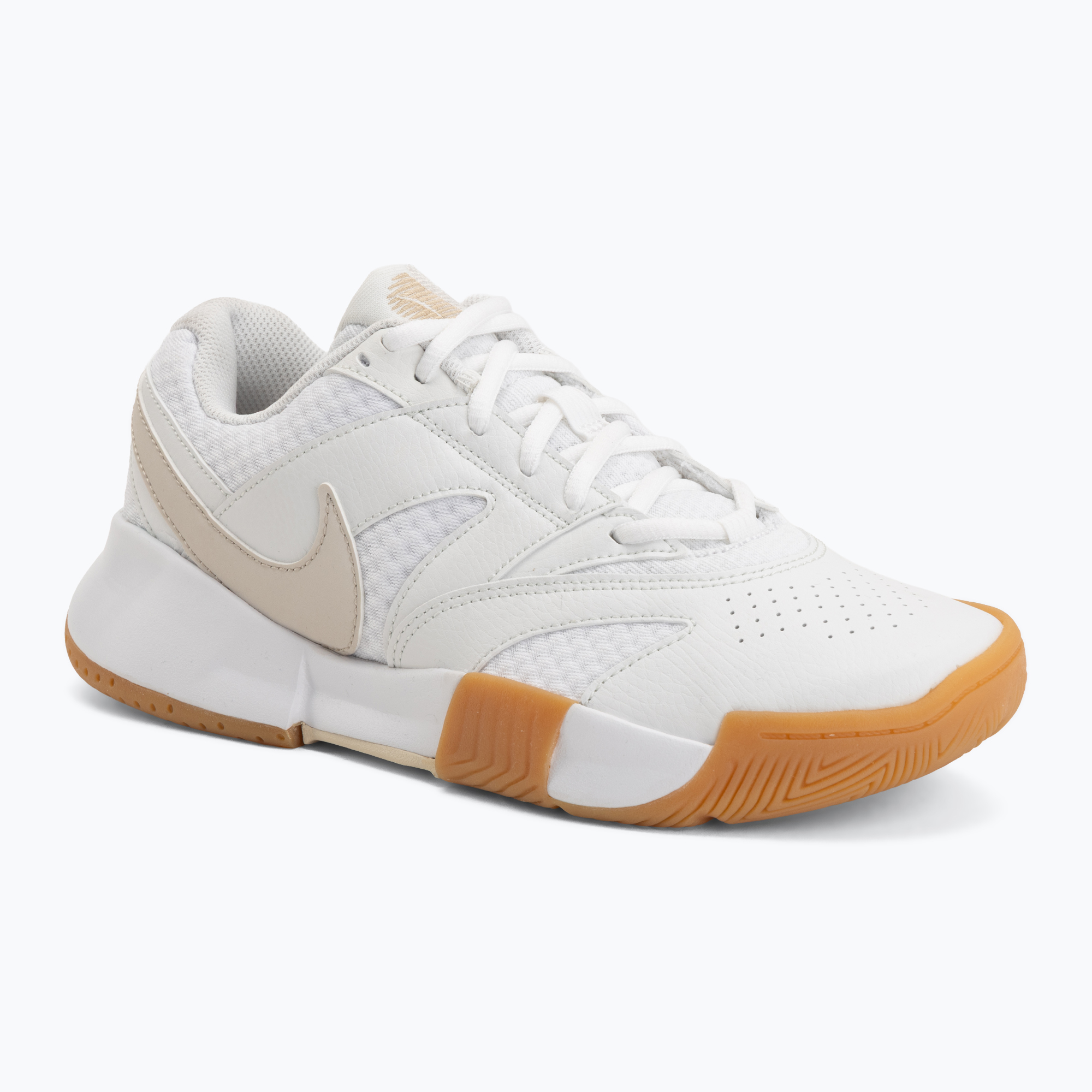 Încălțăminte de tenis pentru bărbați Nike Court Lite 4 White/Summit White/Linen/Light Orewood Brown