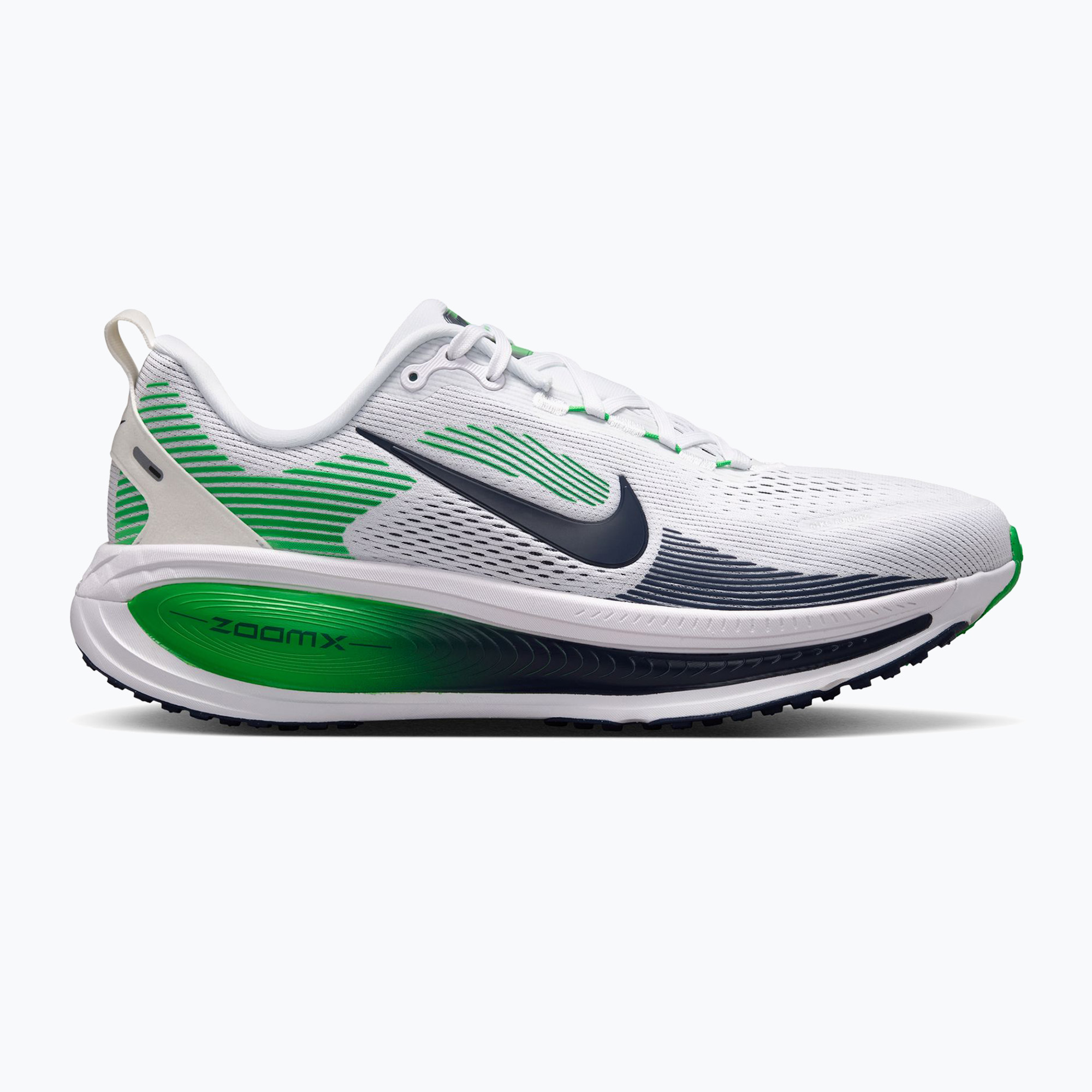 Pánske bežecké topánky Nike Vomero 18 white/green spark/midnight navy
