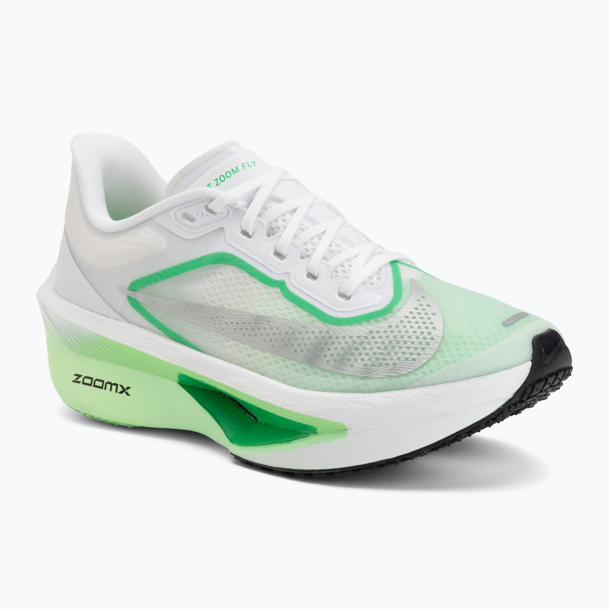 Buty do biegania damskie Nike Zoom Fly 6 white/illusion green/metallic silver 