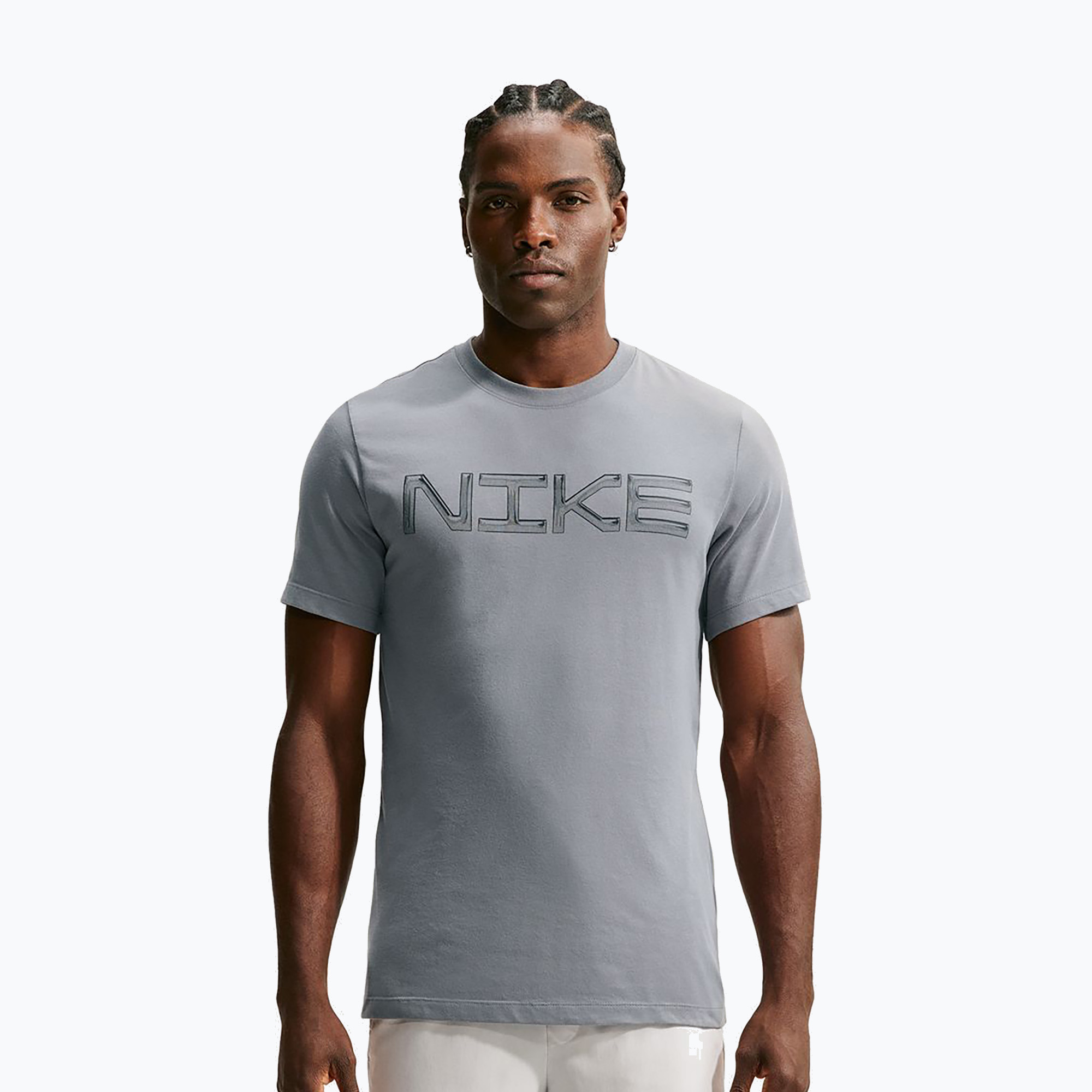 Koszulka treningowa męska Nike Dri-FIT Training T-Shirt smoke grey/black