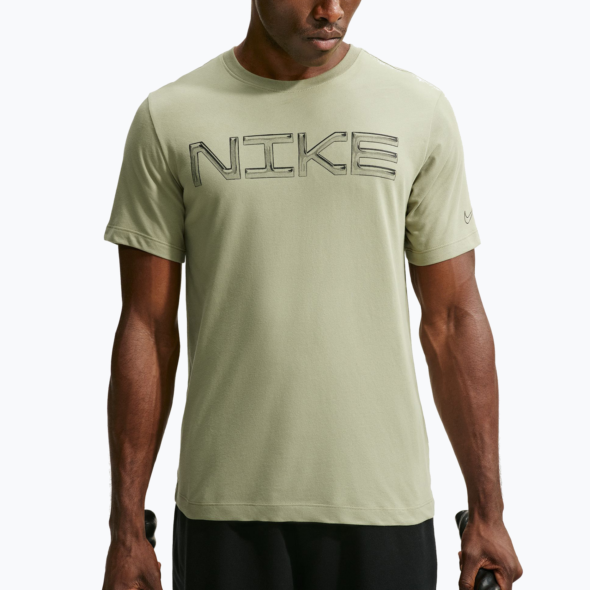 Koszulka treningowa męska Nike Dri-FIT Training T-Shirt dusty olive/black