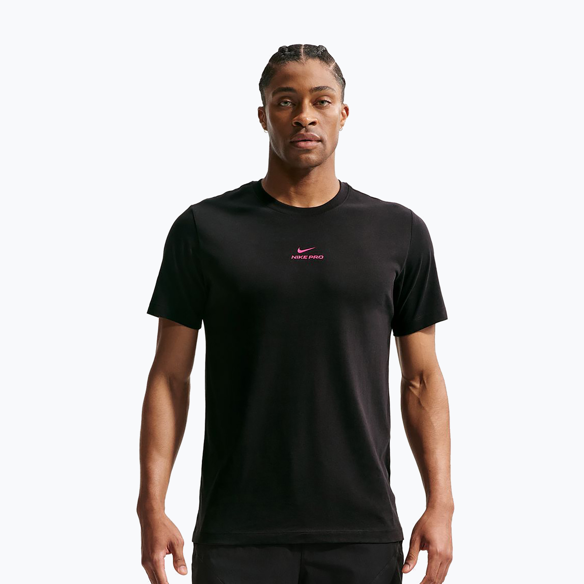 Koszulka treningowa męska Nike Pro black/hyper pink 