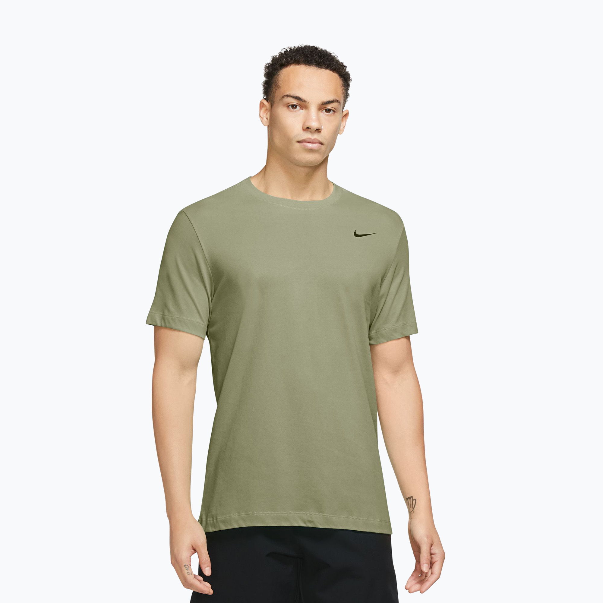 Koszulka treningowa męska Nike Dri-FIT dusty olive/black 