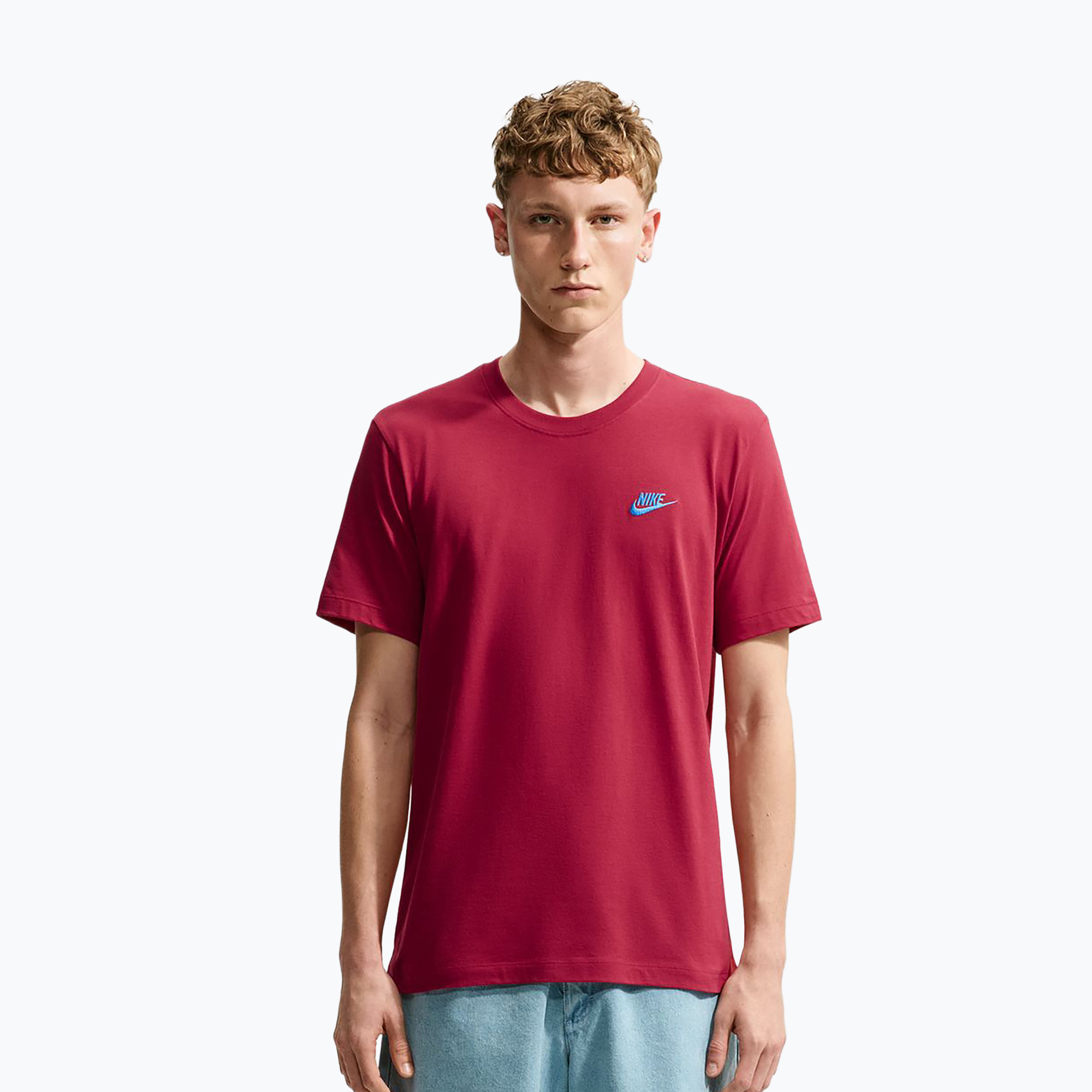 Pánske tričko Nike Sportswear Club tough red/football blue