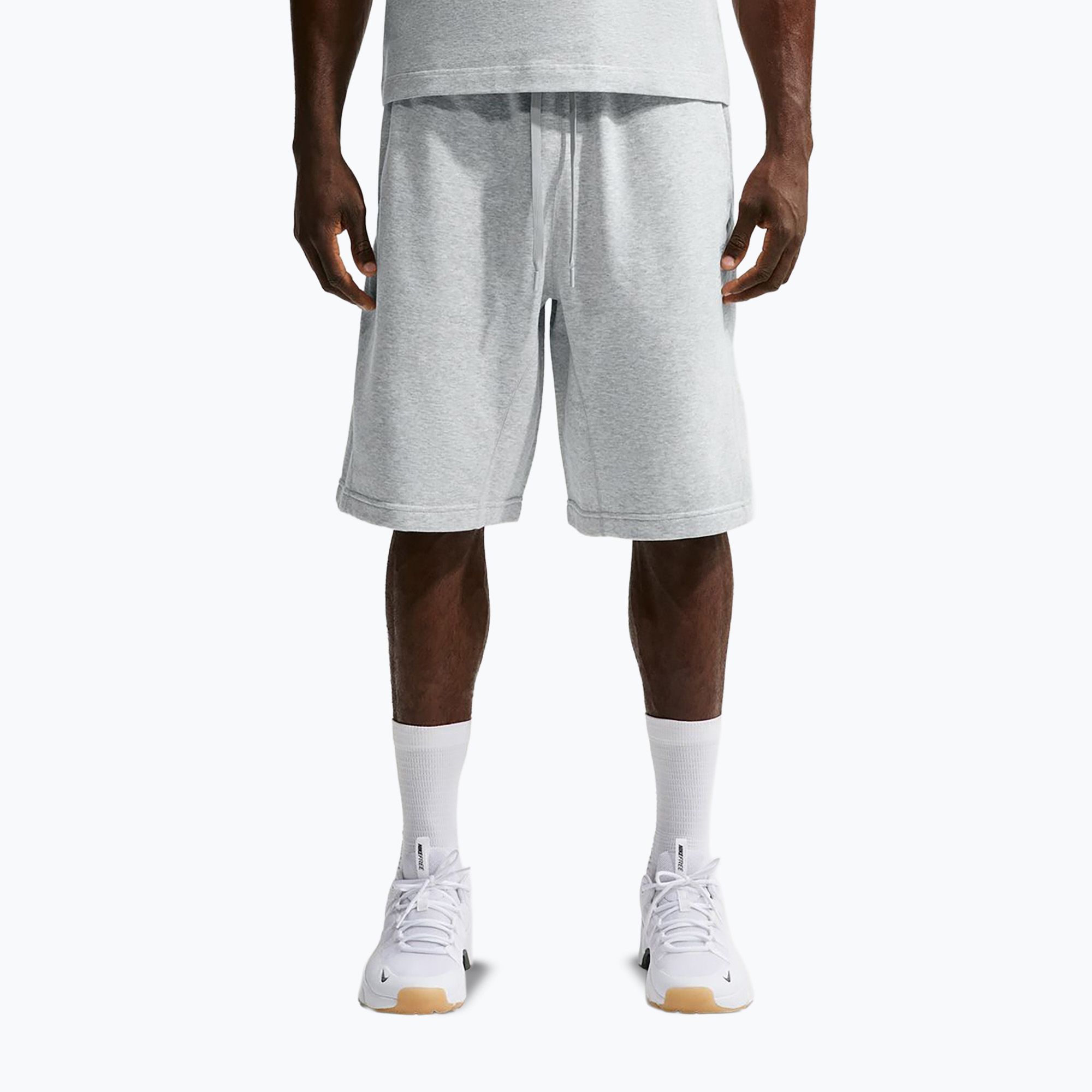 Spodenki treningowe męskie Nike N.A.C. light smoke grey/heather/light smoke grey 