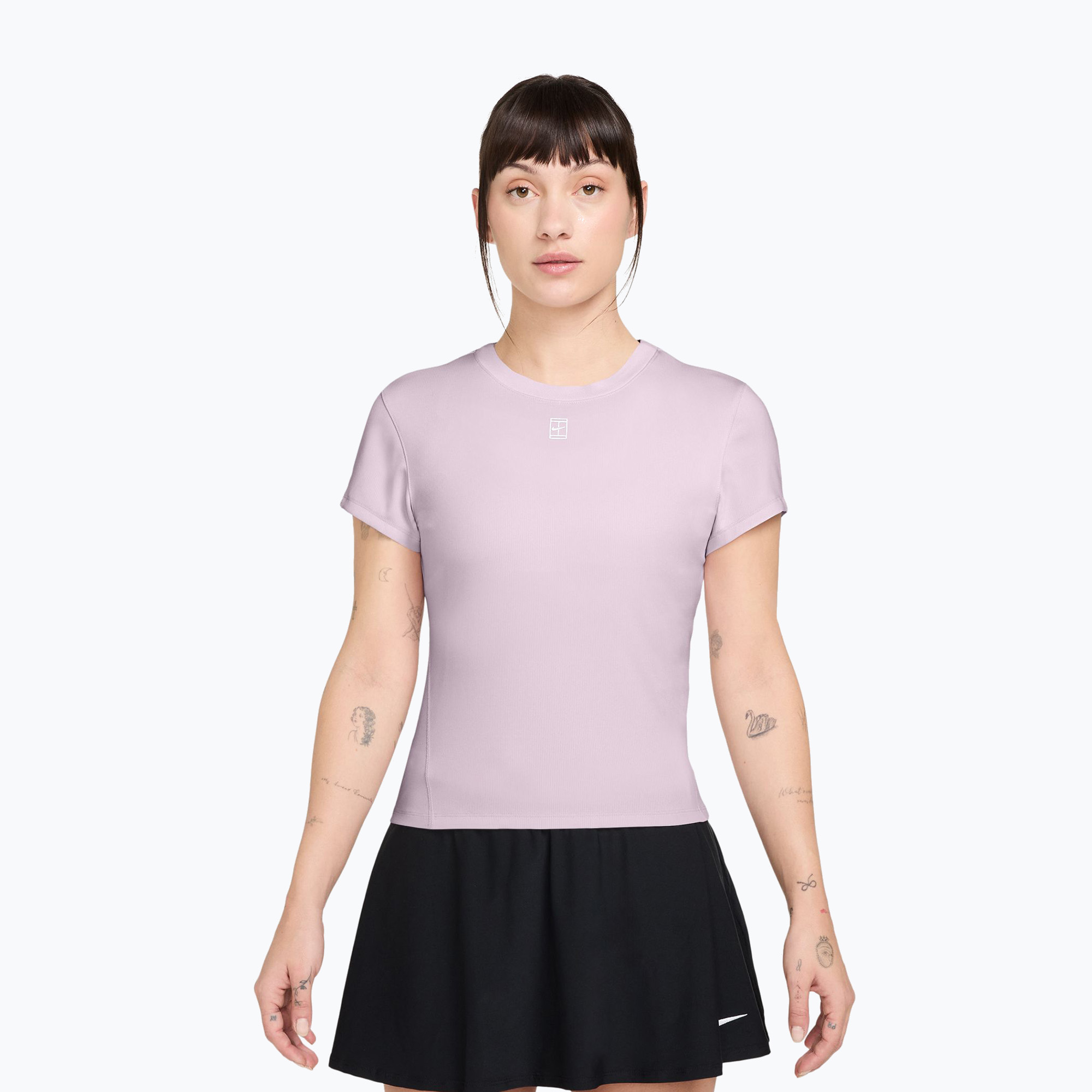 Dámske tenisové tričko Nike Court Dri-Fit Advantage bleached lilac/white