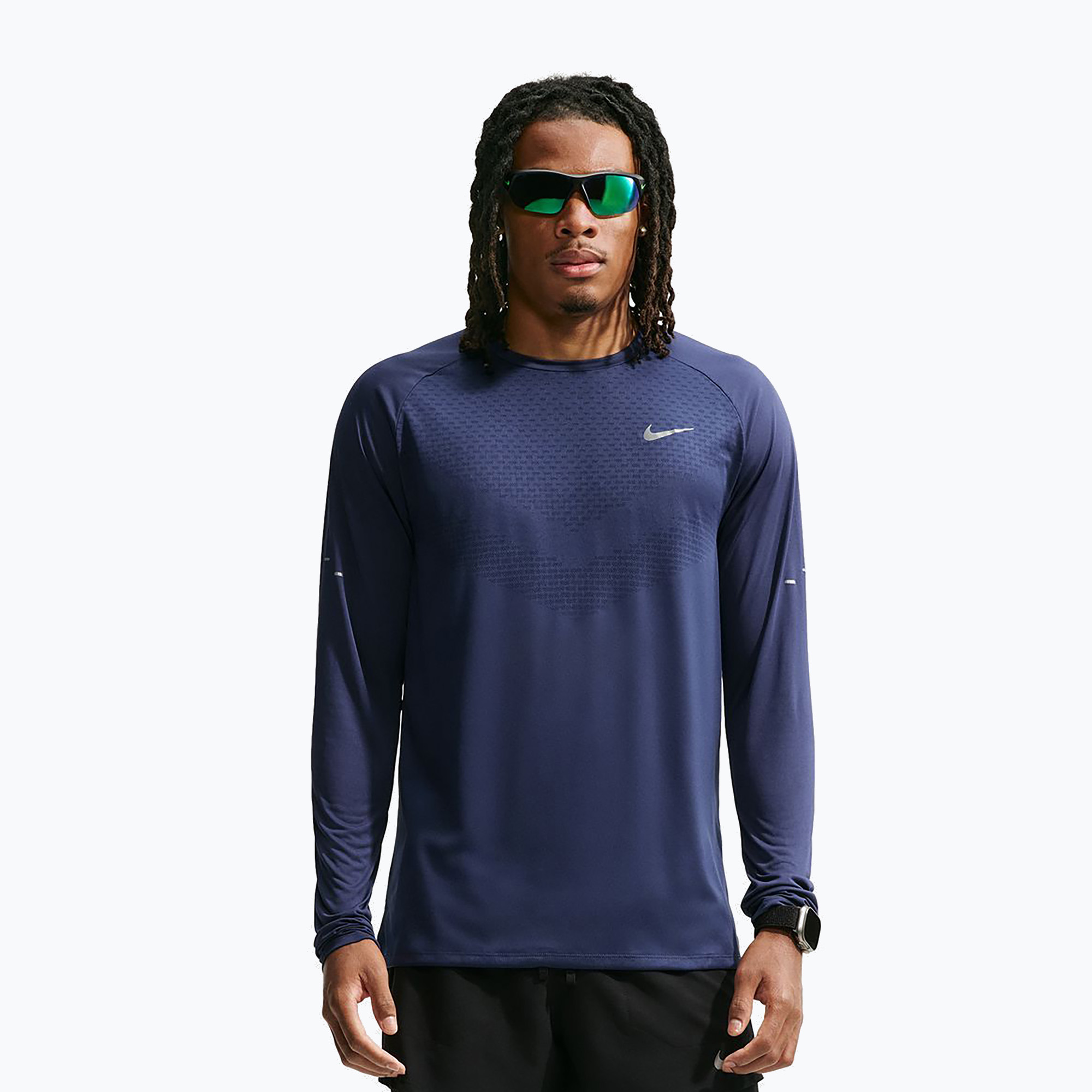 Longsleeve do biegania męski Nike Stride Dri-Fit ADV Midnight Navy 