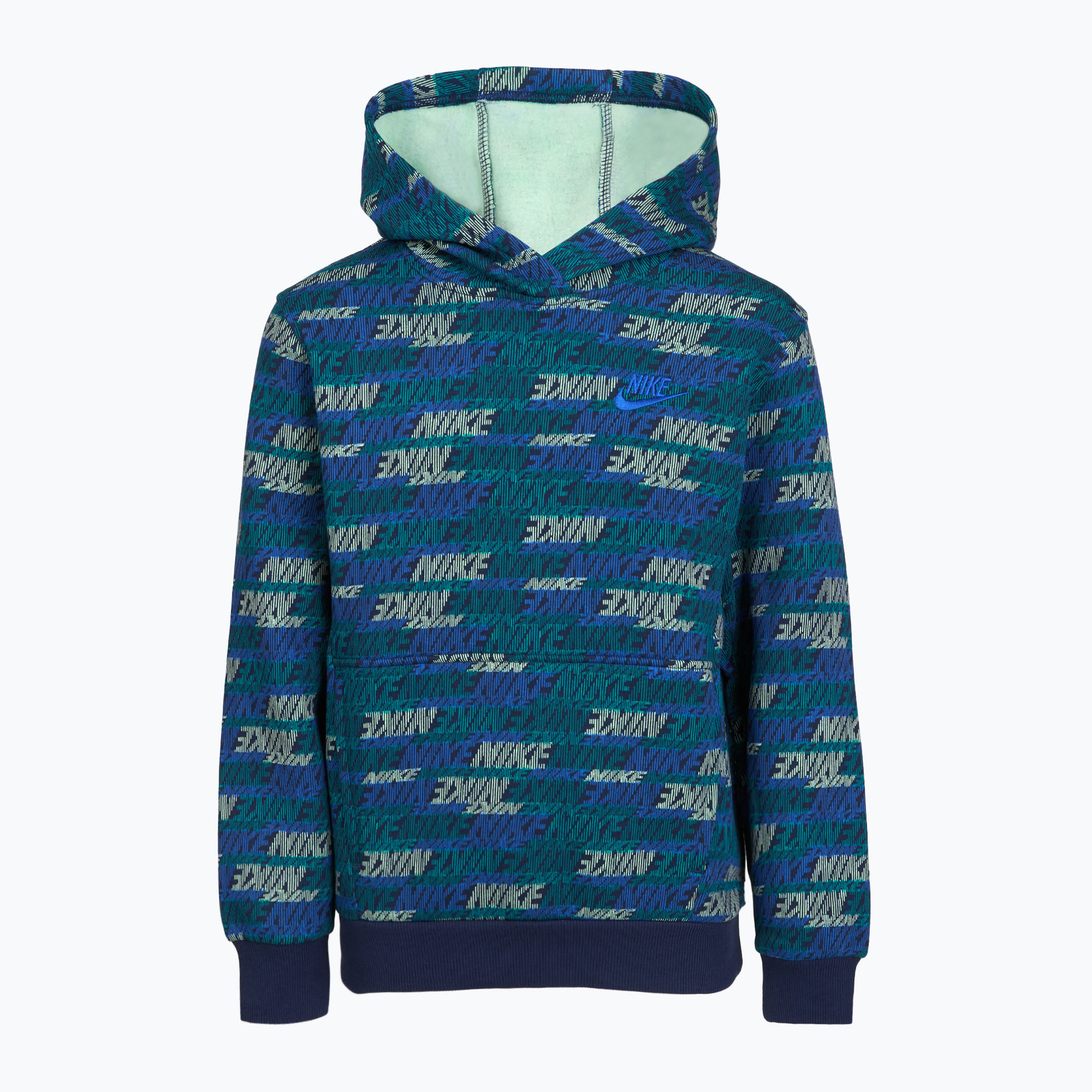 Детски суитшърт Nike Sportswear Club Fleece bright spruce/midnight navy/game royal