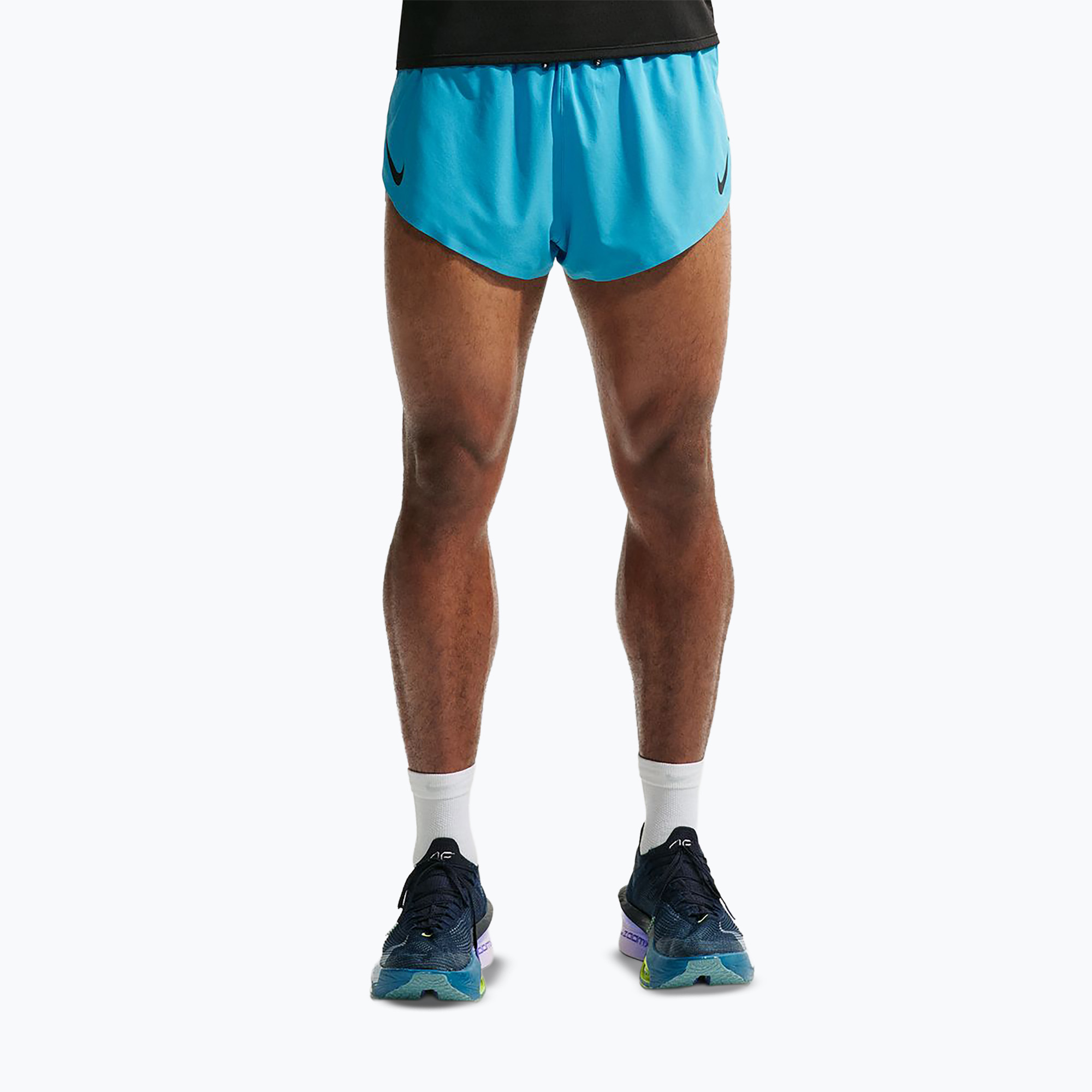Мъжки шорти за бягане Nike AeroSwift light current blue/black