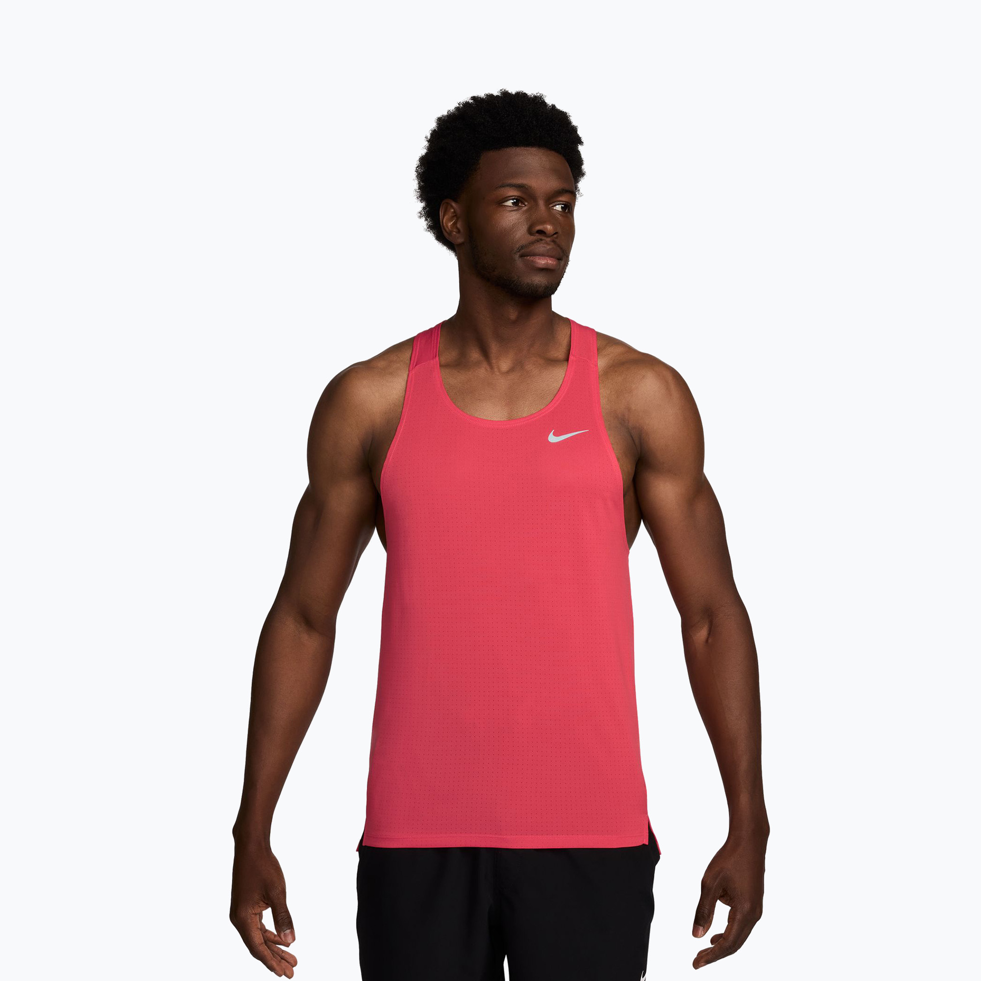 Мъжка тениска за бягане Nike Fast Dri-Fit fusion red