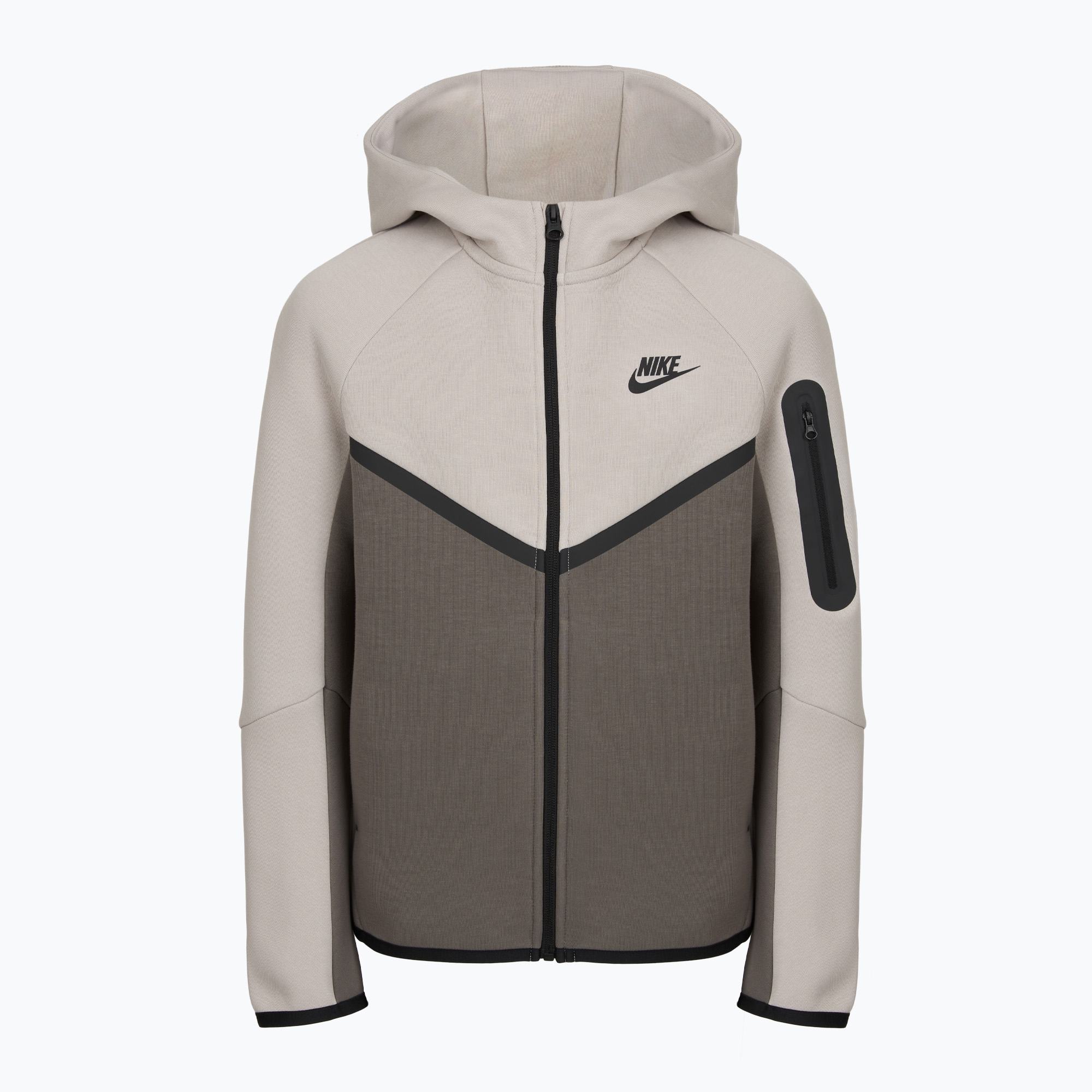 Детски суитшърт Nike Sportswear Tech Fleece moon particle/cave stone/black/black