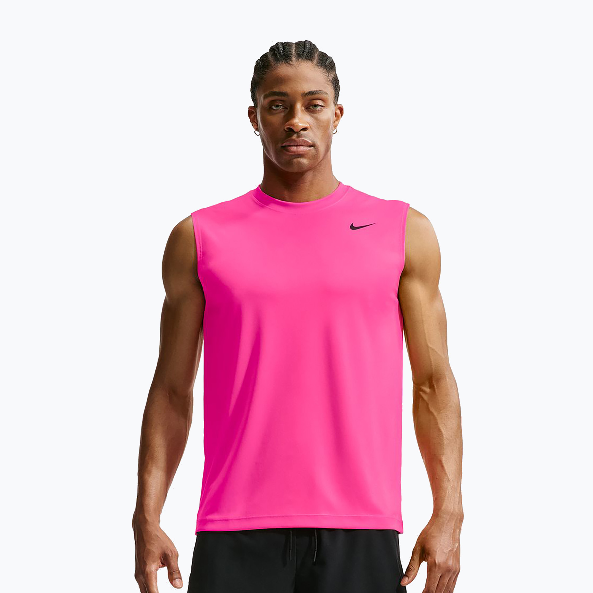 Tricou de antrenament bărbați Nike Dri-FIT Sleeveless Training Top hyper pink/black