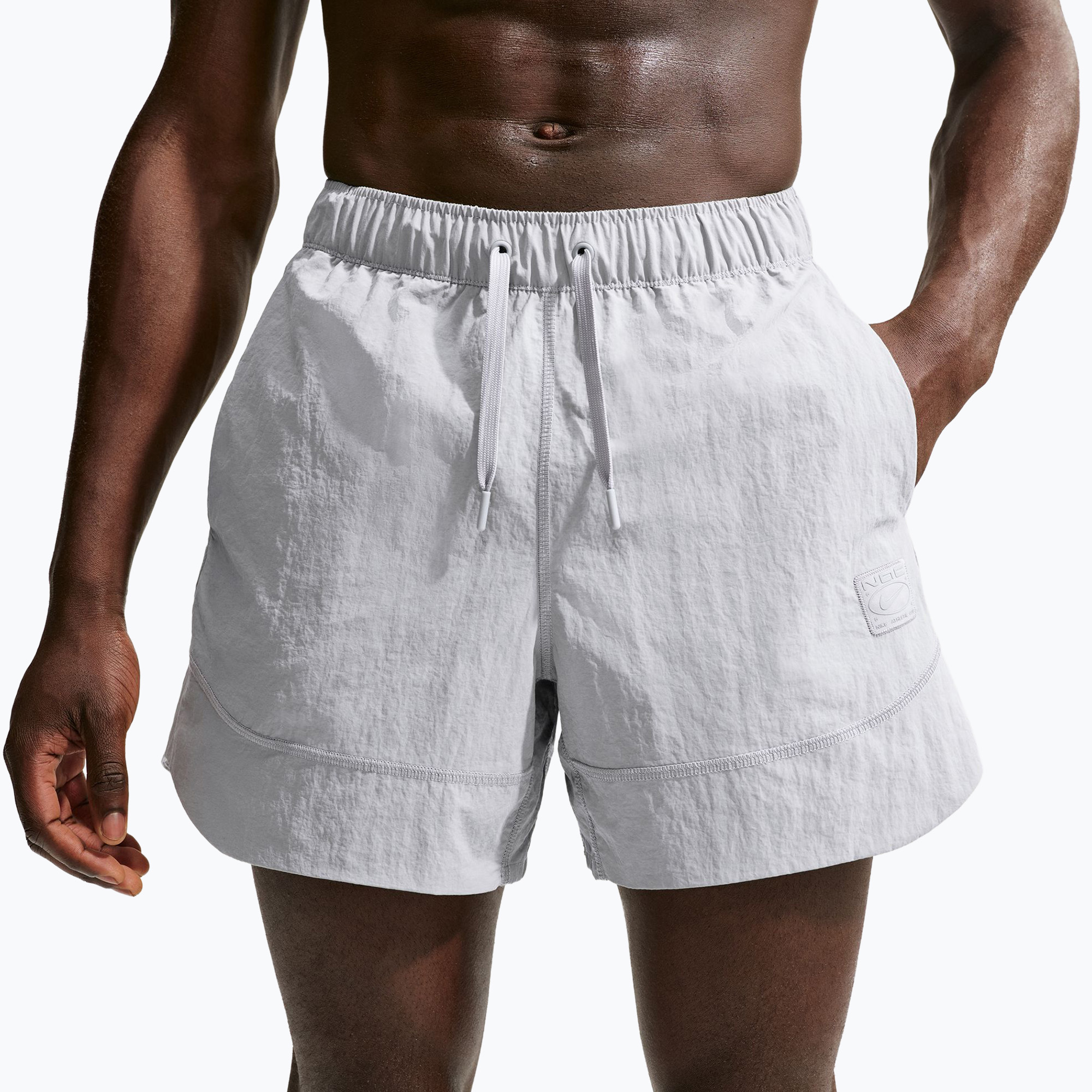 Spodenki treningowe męskie Nike N.A.C. light smoke grey/light smoke grey 