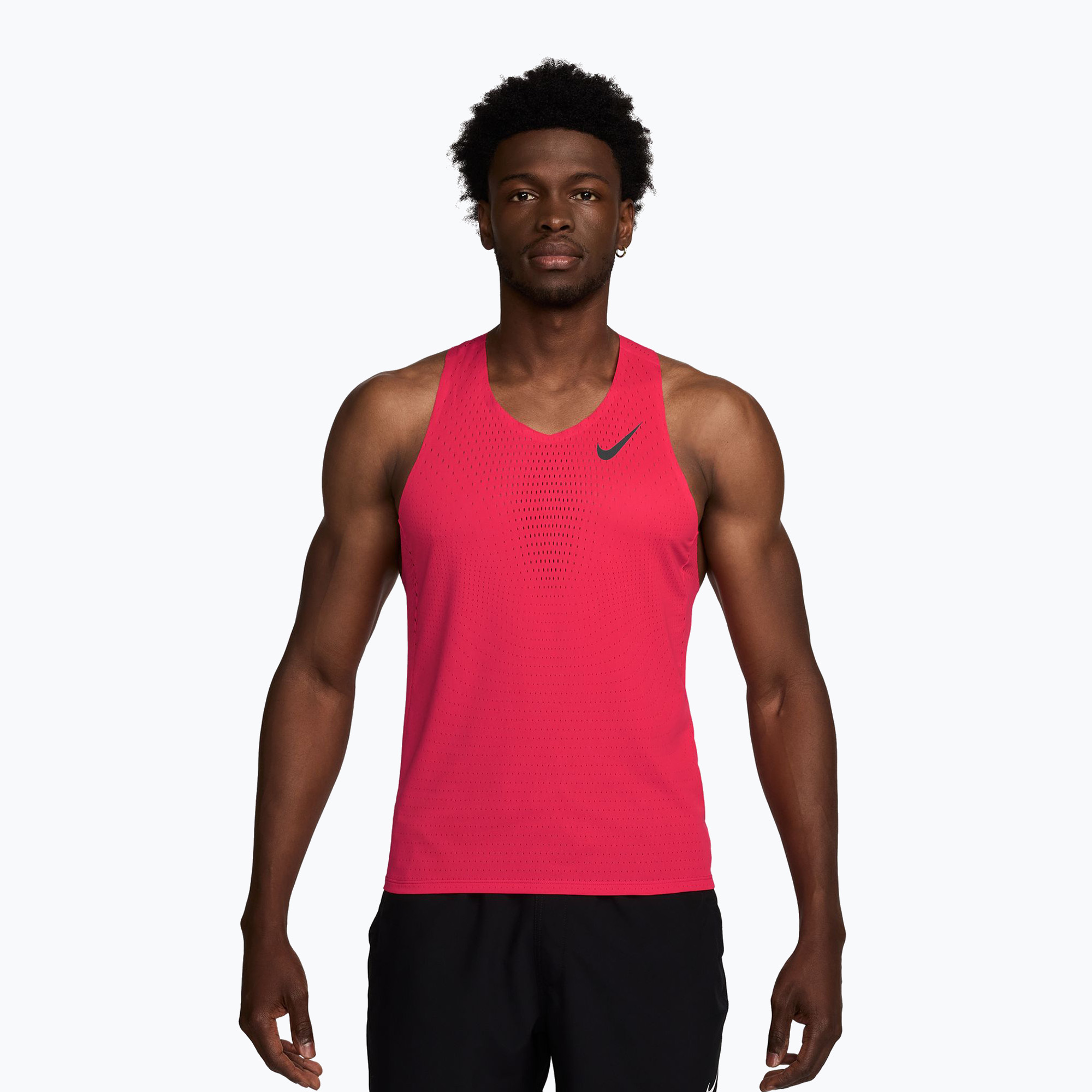 Koszulka do biegania męska Nike AeroSwift fusion red/black 