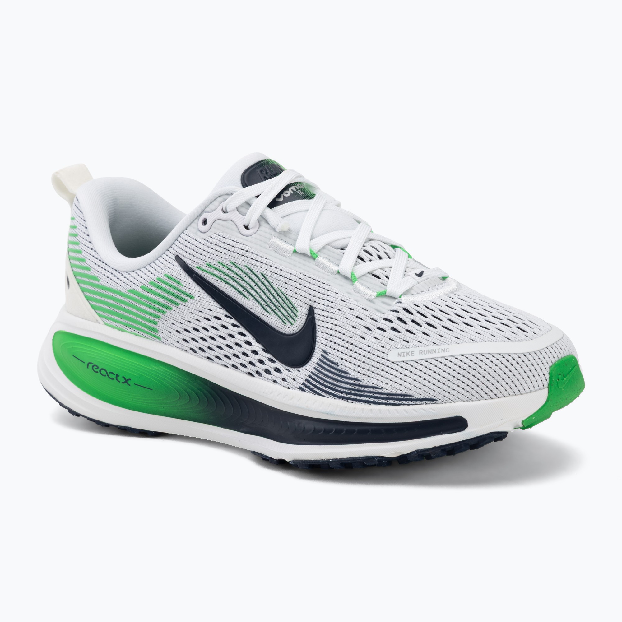 Buty do biegania Nike Vomero 18 white/green spark/midnight navy | WYSYŁKA W 24H | 30 DNI NA ZWROT
