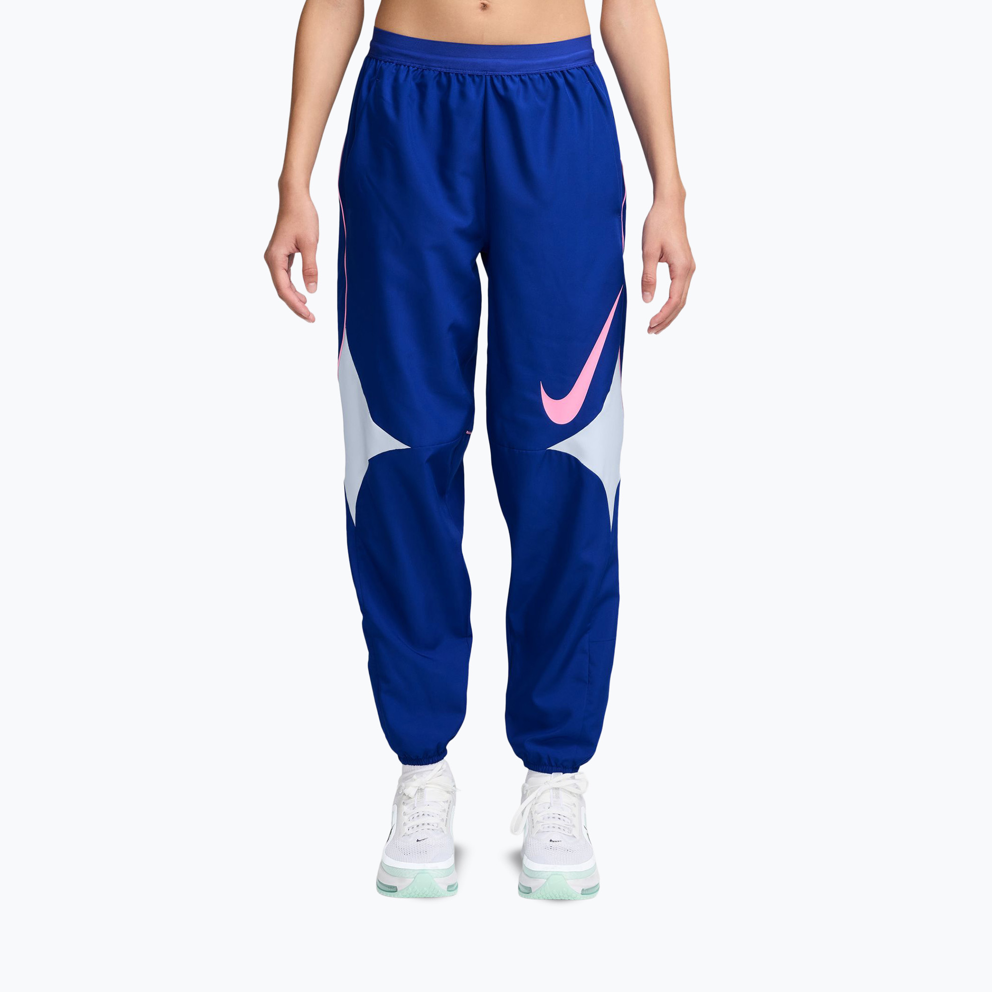 Spodnie damskie Nike Tempo old royal/football grey/pink rise