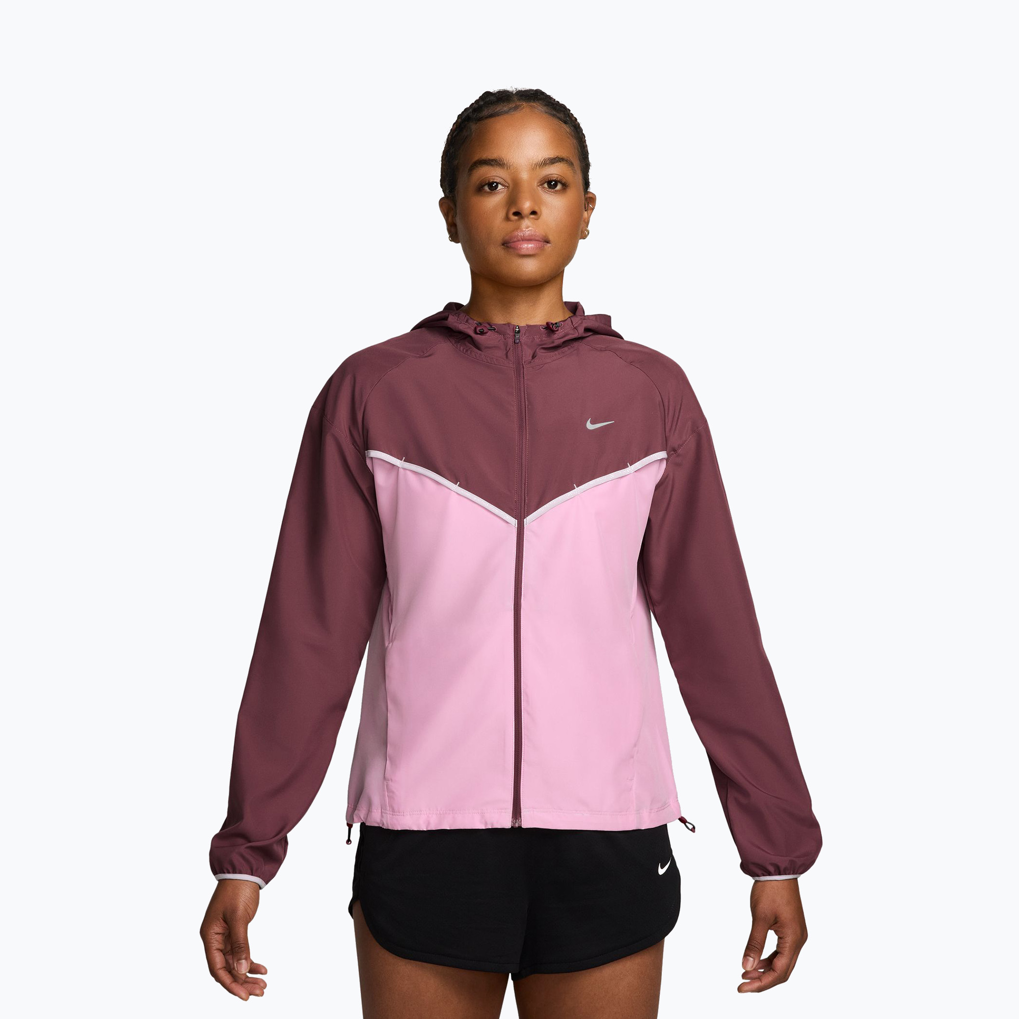 Дамско яке за бягане Nike Tempo Windrunner pink smoke/pink rise
