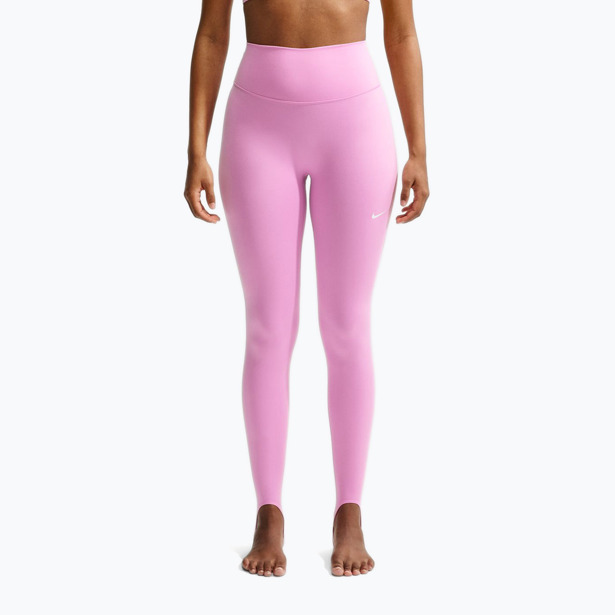 Дамски тренировъчен клин Nike One pink rise/white