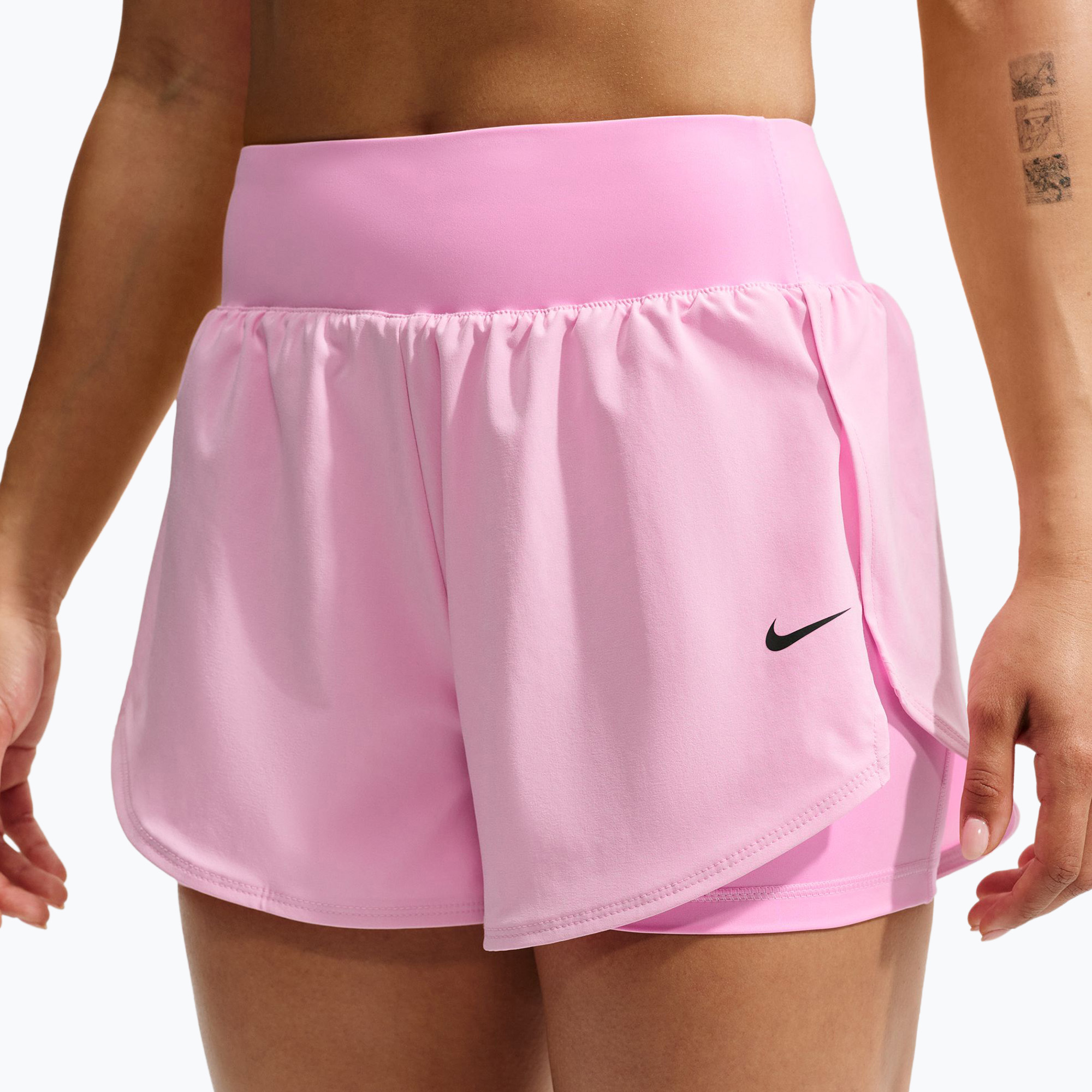 Spodenki treningowe damskie Nike Pro Sculpt pink rise/black 