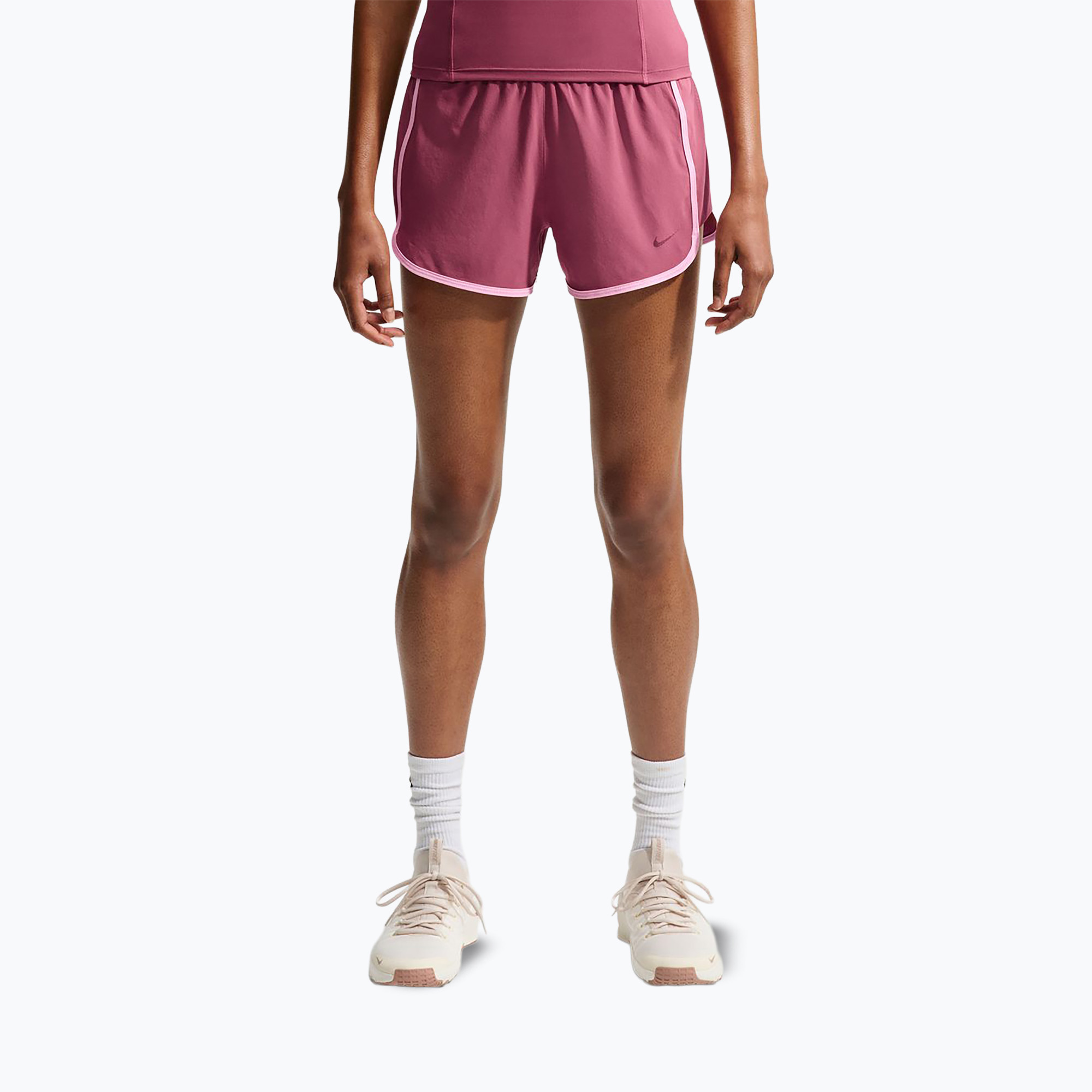 Spodenki treningowe damskie Nike One pink smoke/pink rise/mystic dates 