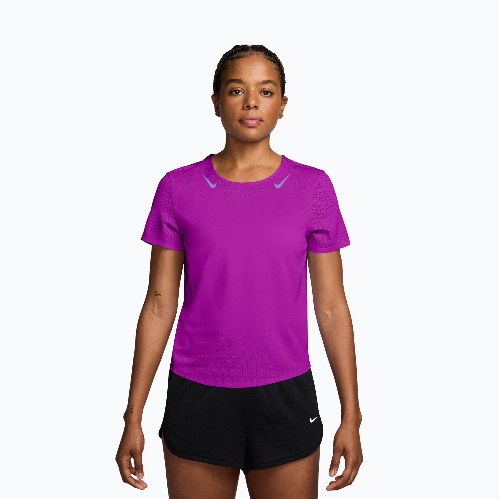 Дамска тениска за бягане Nike AeroSwift Dri-Fit ADV vivid purple/purple pulse