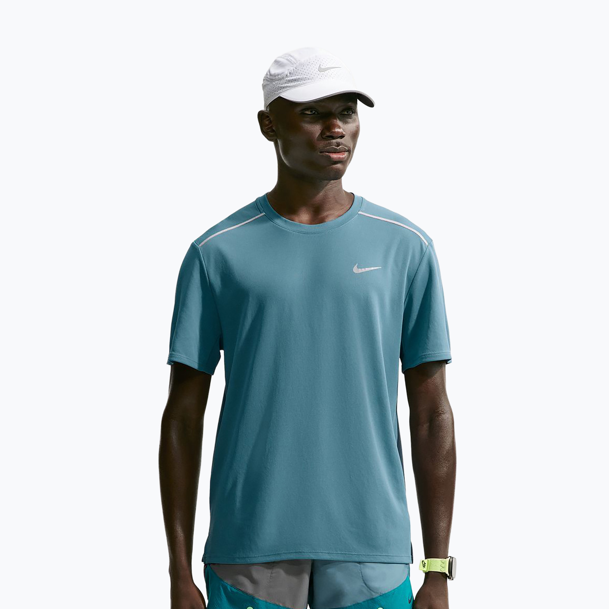 Мъжка тениска за бягане Nike Miler Dri-Fit UV smokey blue