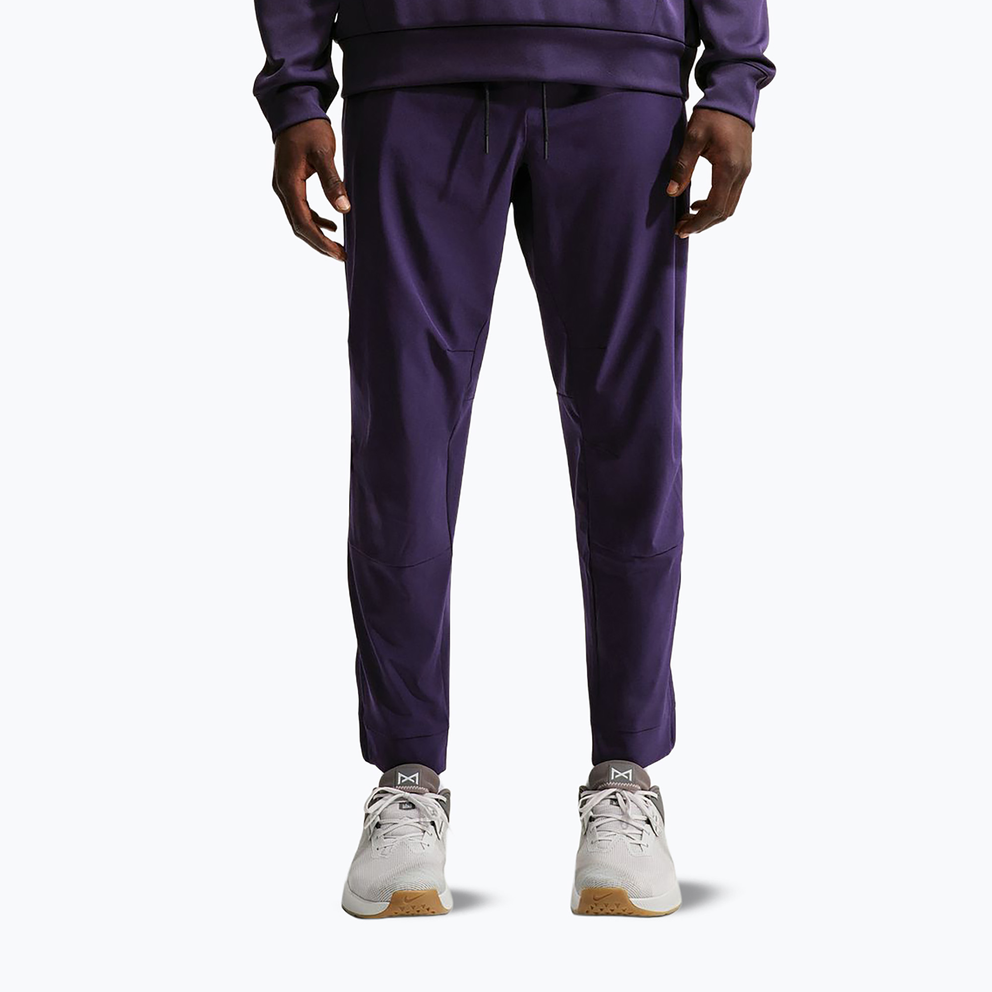 Мъжки панталони за бягане Nike Unlimited Dri-Fit Zippered Cuff Purple Dynasty/Black/Purple Dynasty