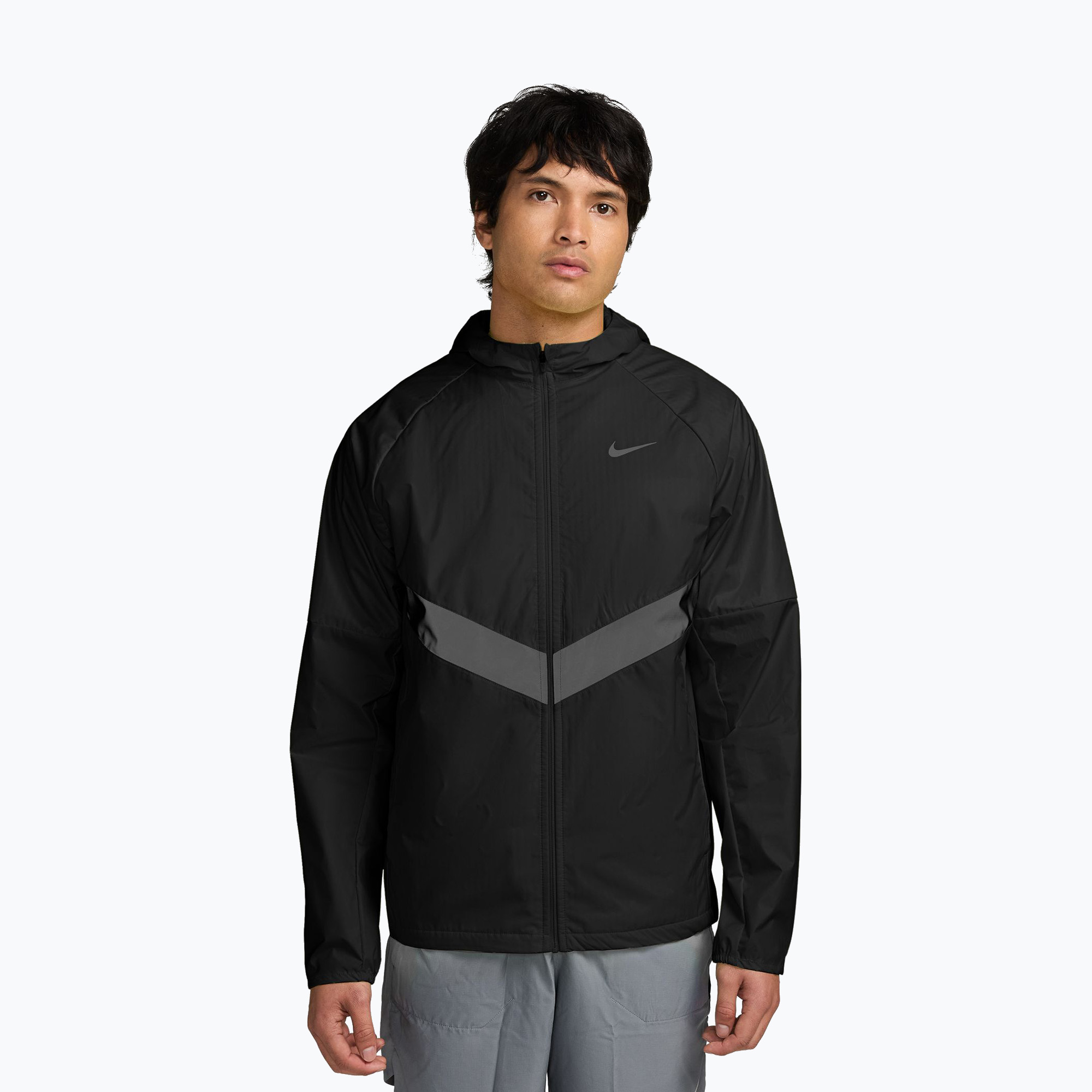 Мъжко яке за бягане Nike Miler Therma-Fit Repel Winterized black/black