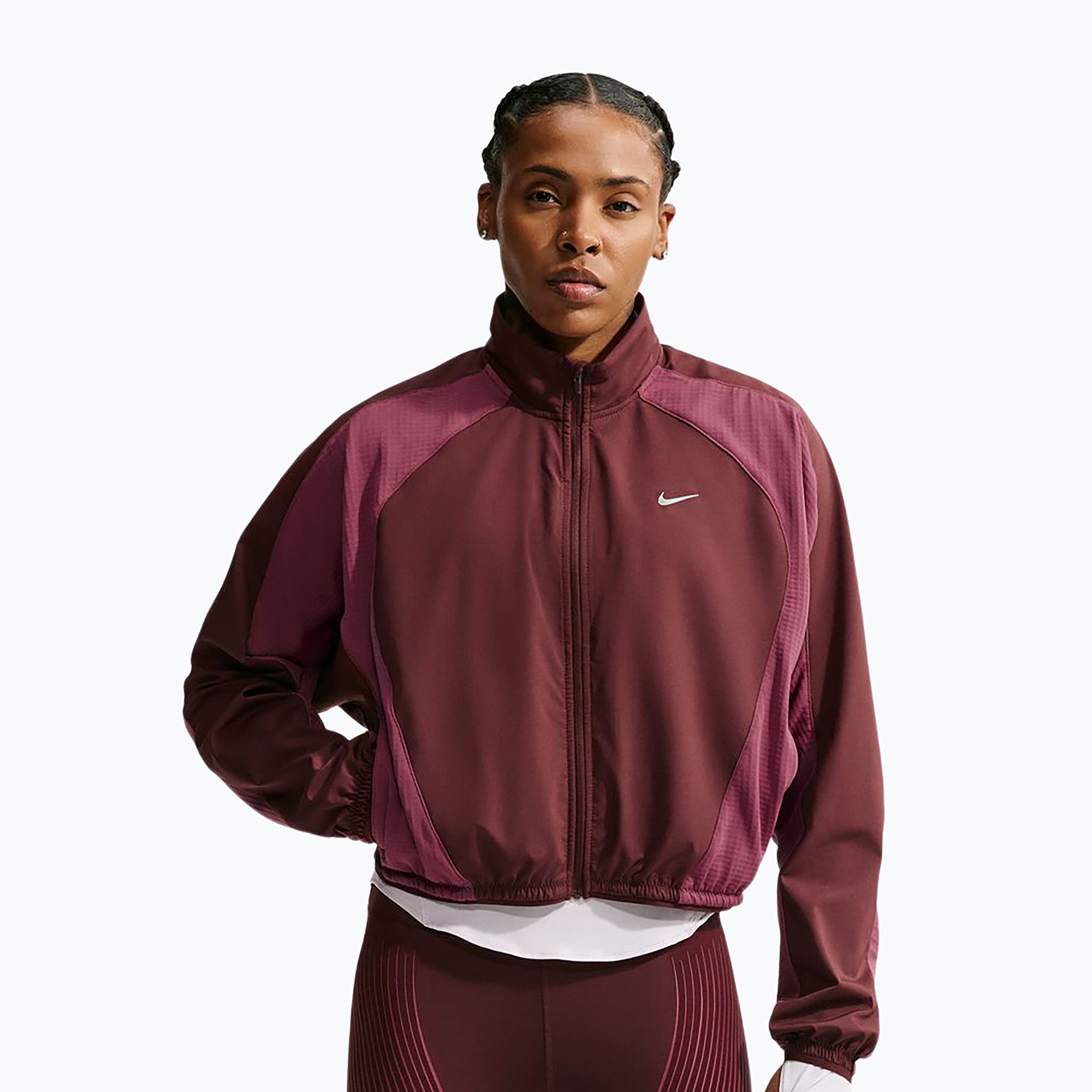 Дамско яке за бягане Nike Swift Mystic Dates/Pink Smoke