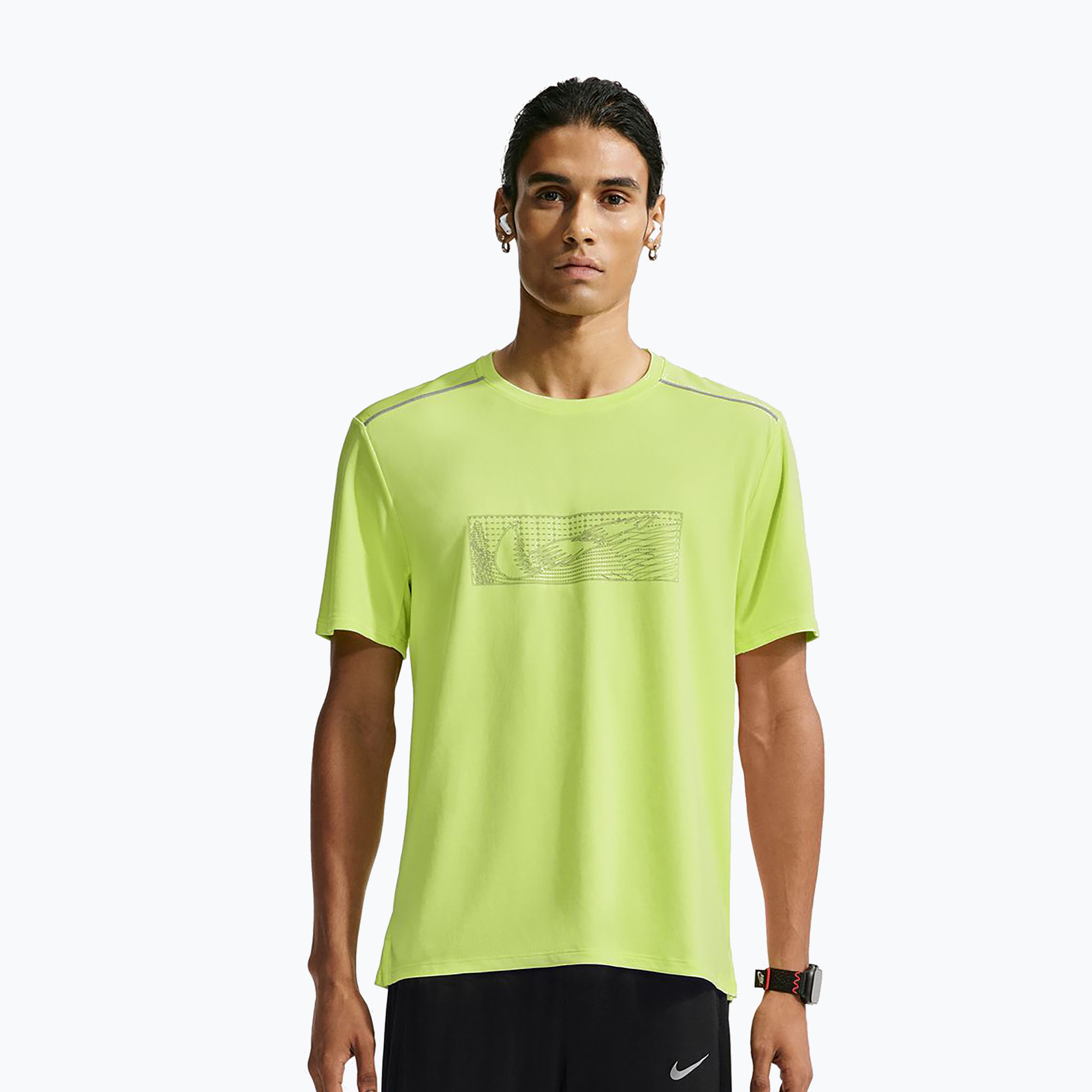 Koszulka do biegania męska Nike Miler light lemon twist