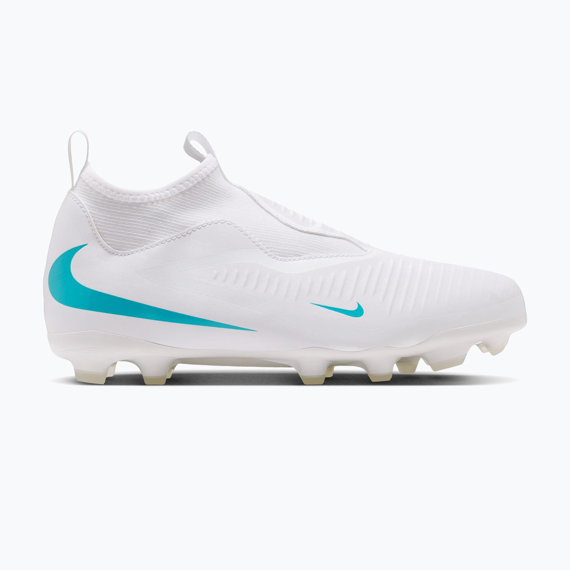 Детски футболни обувки Nike Phantom 6 High Academy Jr FG/MG white/white/dusty cactus