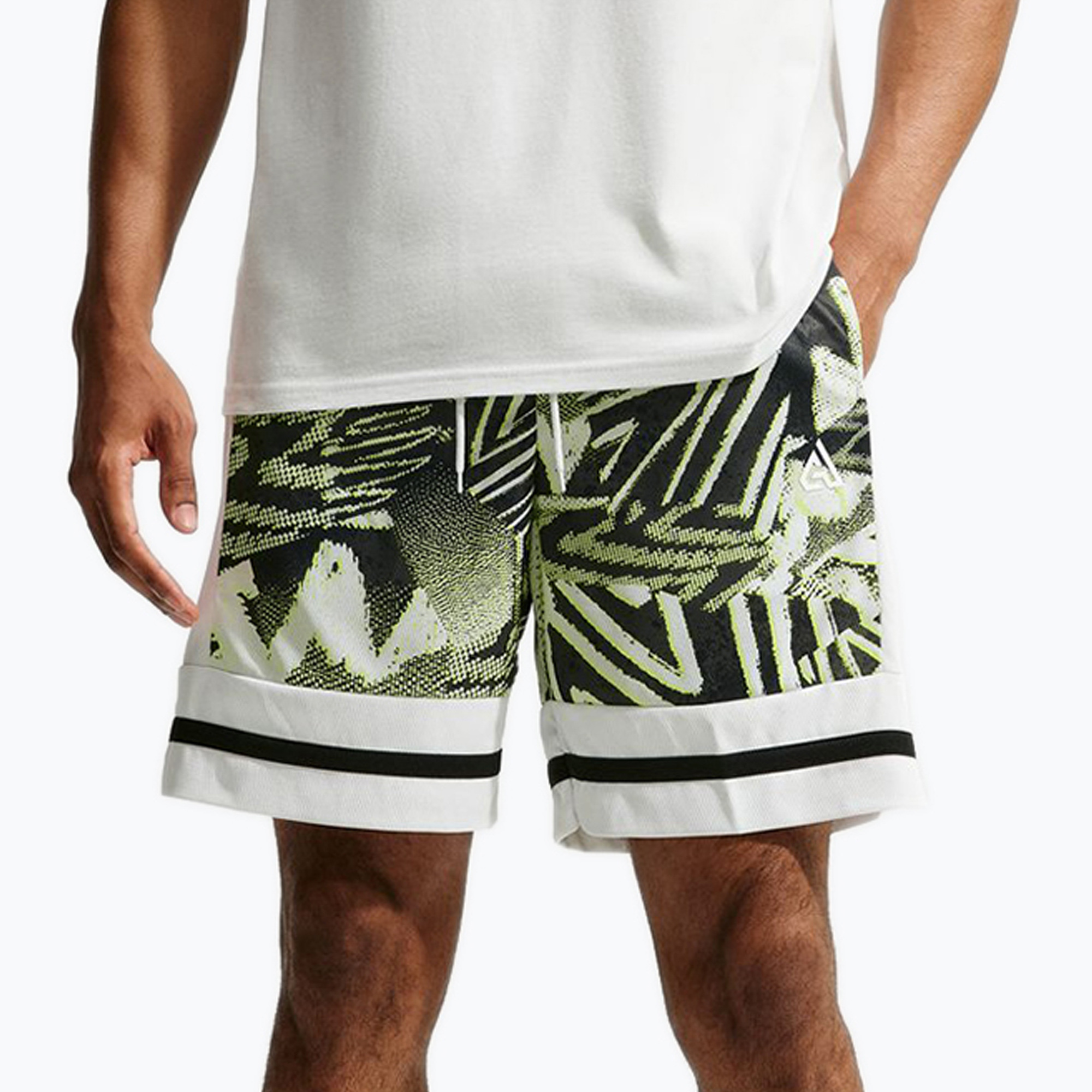 Мъжки баскетболни шорти Nike Giannis volt/off white/off white