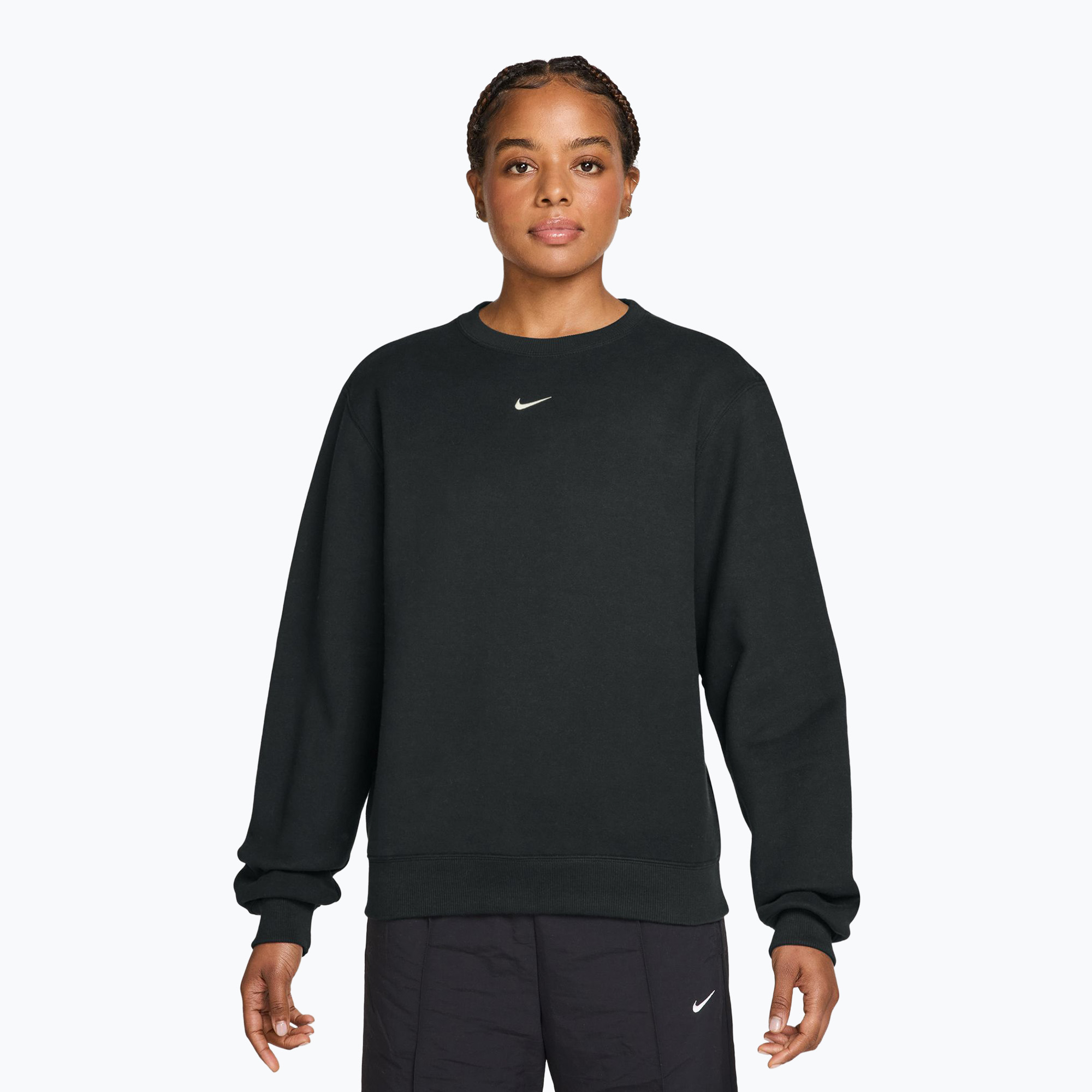 Bluza damska Nike Studio Fleece total black/sail