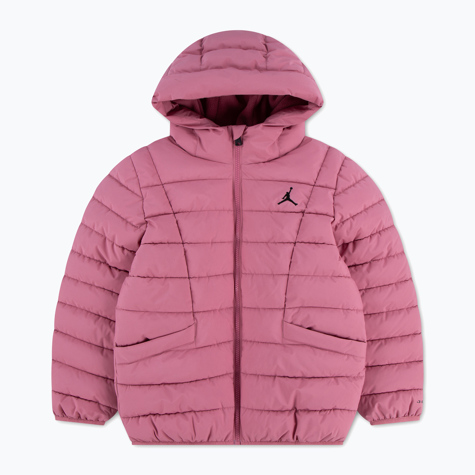 Детско яке Jordan Midweight Puffer W/Pipping desert berry