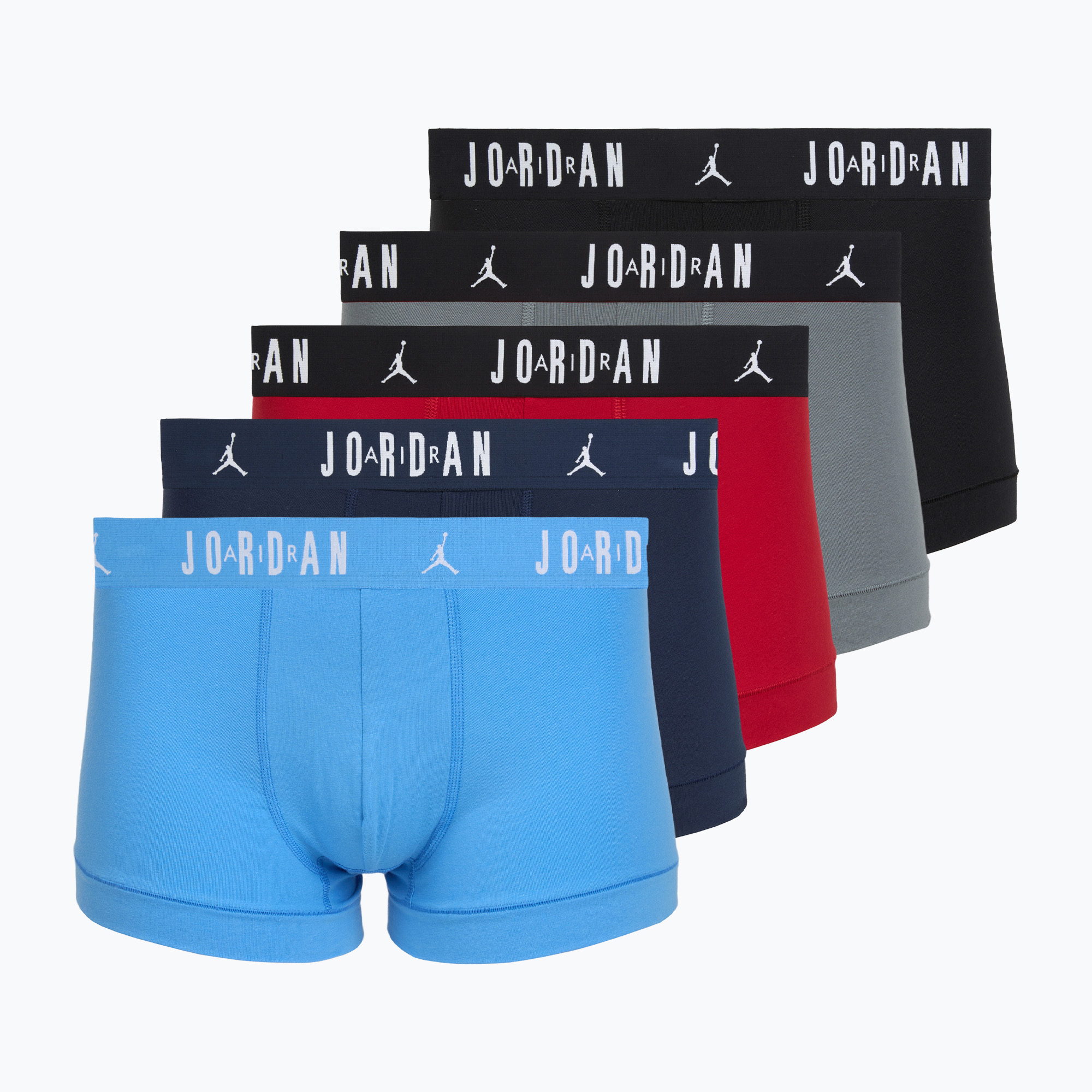 Мъжки боксерки Nike Jordan Cotton Trunk 5бр. в червено/черно за фитнес