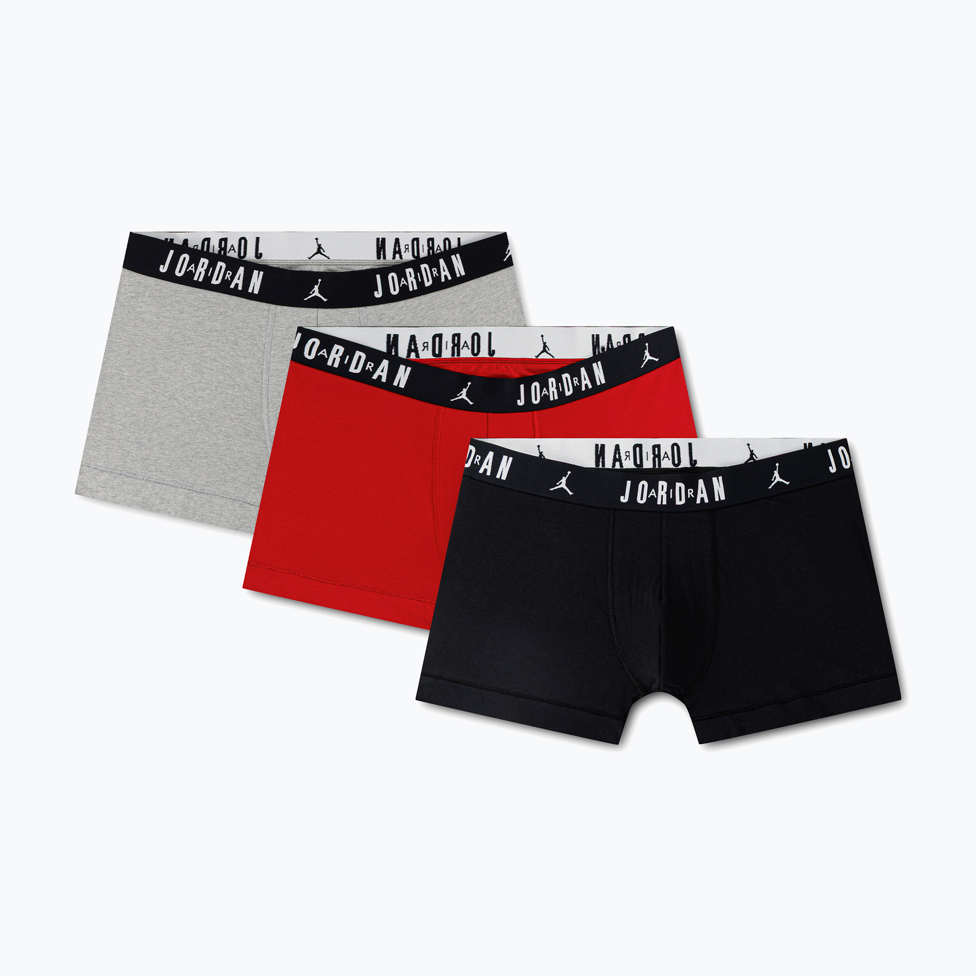 Мъжки боксерки Jordan Flight Cotton Trunk 3pk gym red/black
