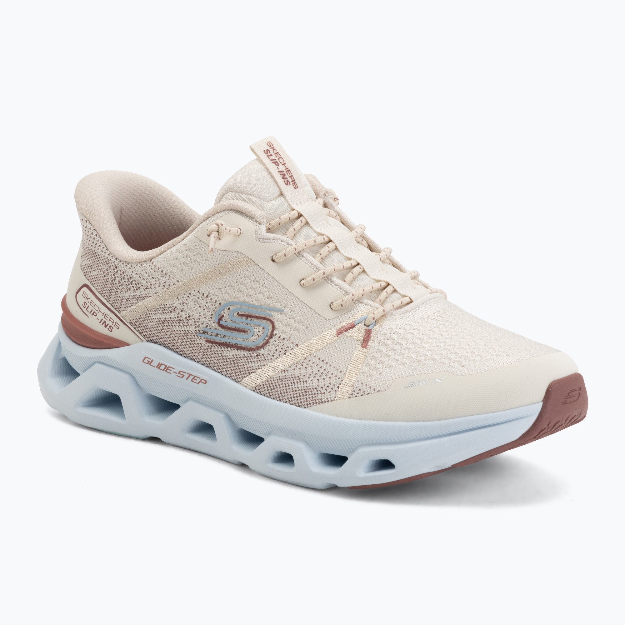 Buty damskie SKECHERS Glide Step Altus Fast Lane beige 