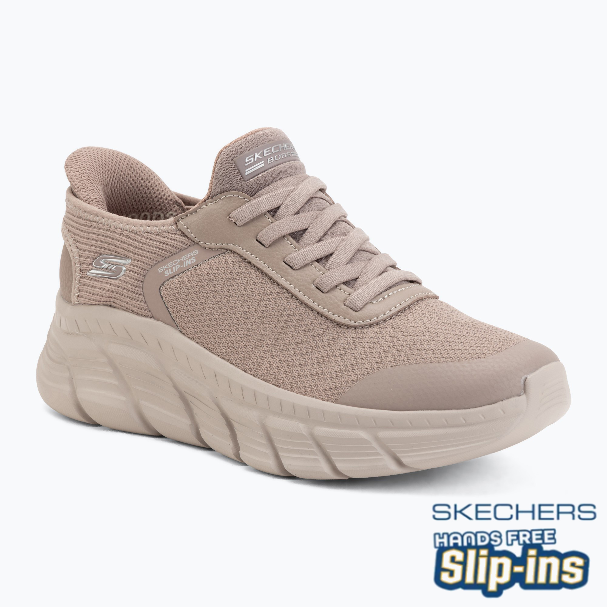 Dámske topánky SKECHERS Bobs B Flex Hi Linear Force gray (Bobs B Flex Hi Linear Force 117391 TPE)
