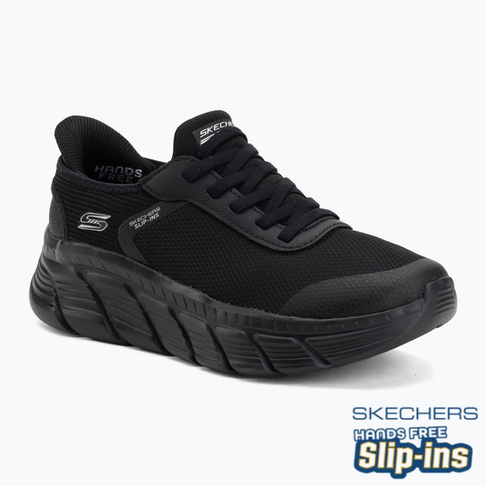 Buty damskie SKECHERS Bobs B Flex Hi Linear Force black 