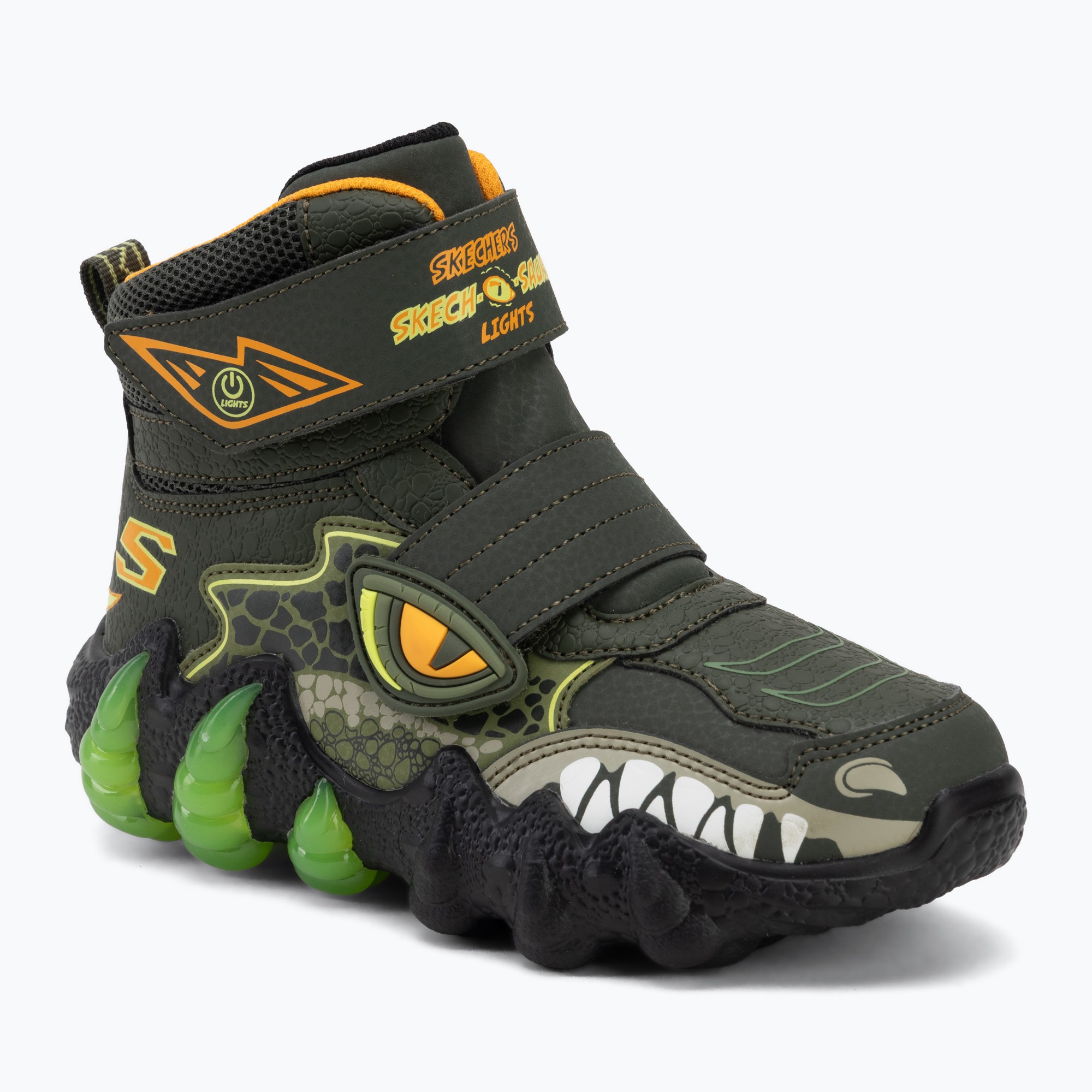 Ghete pentru copii SKECHERS Skech-O-Saurus Lights 2.0 green