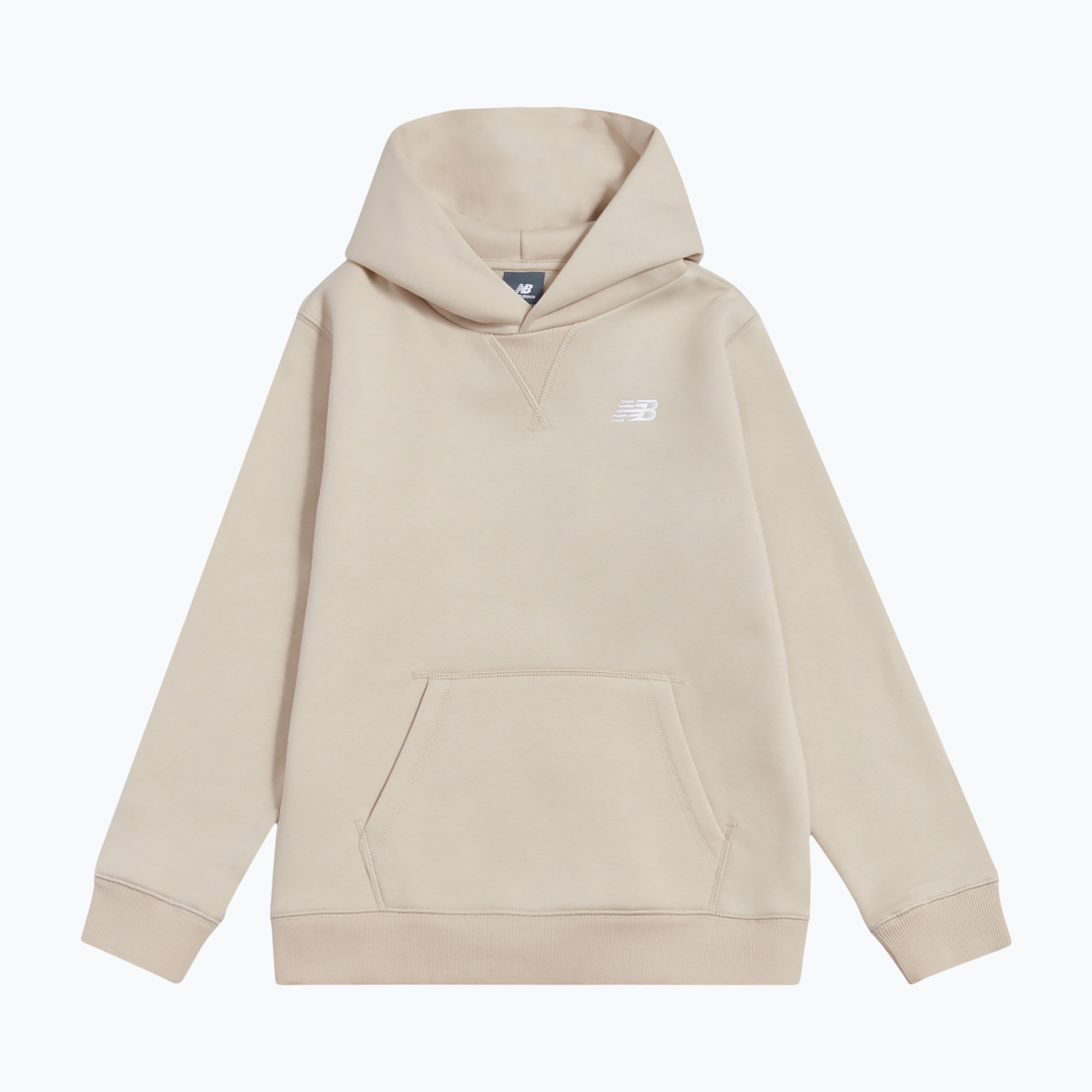 Детски суитшърт New Balance Brush Back Small Logo Hoodie timberwolf