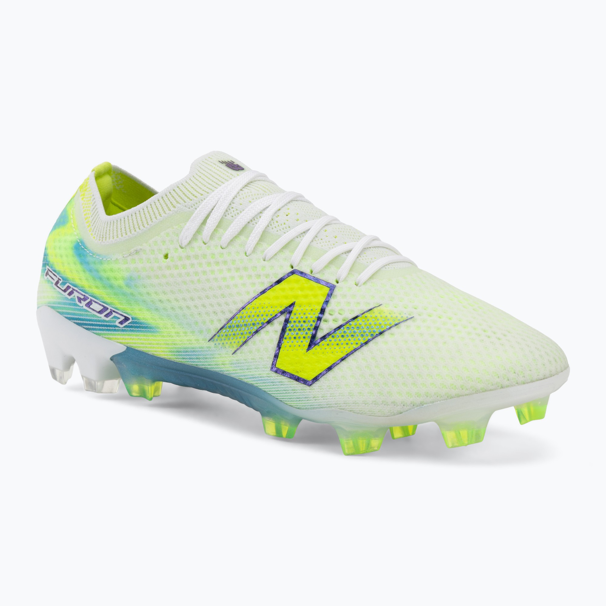 Футболни обувки New Balance Furon Elite V9 FG white/alkaline green
