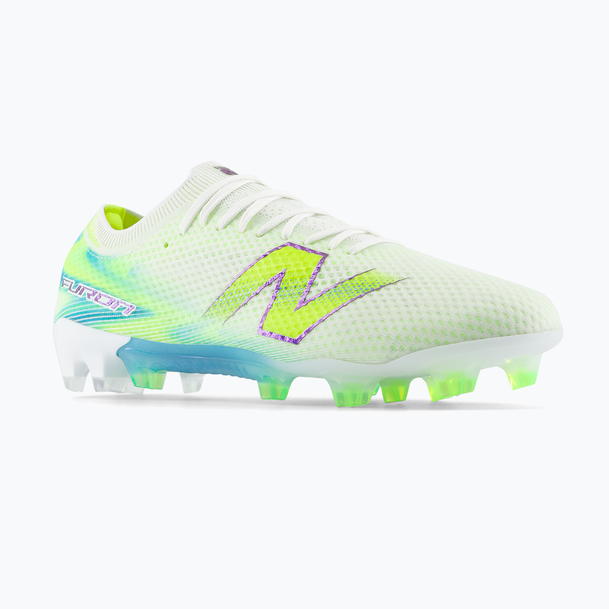 Încățăminte de fotbal New Balance Furon Elite V9 FG white/alkaline green