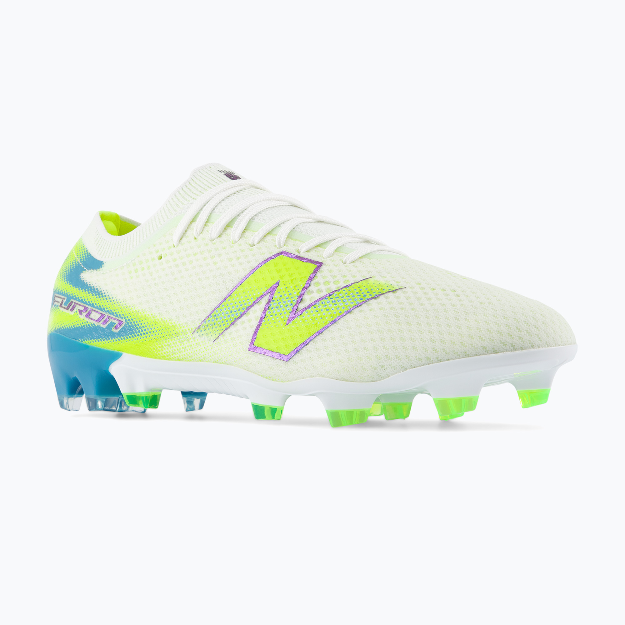 Încățăminte de fotbal New Balance Furon Pro V9 FG white/alkaline green