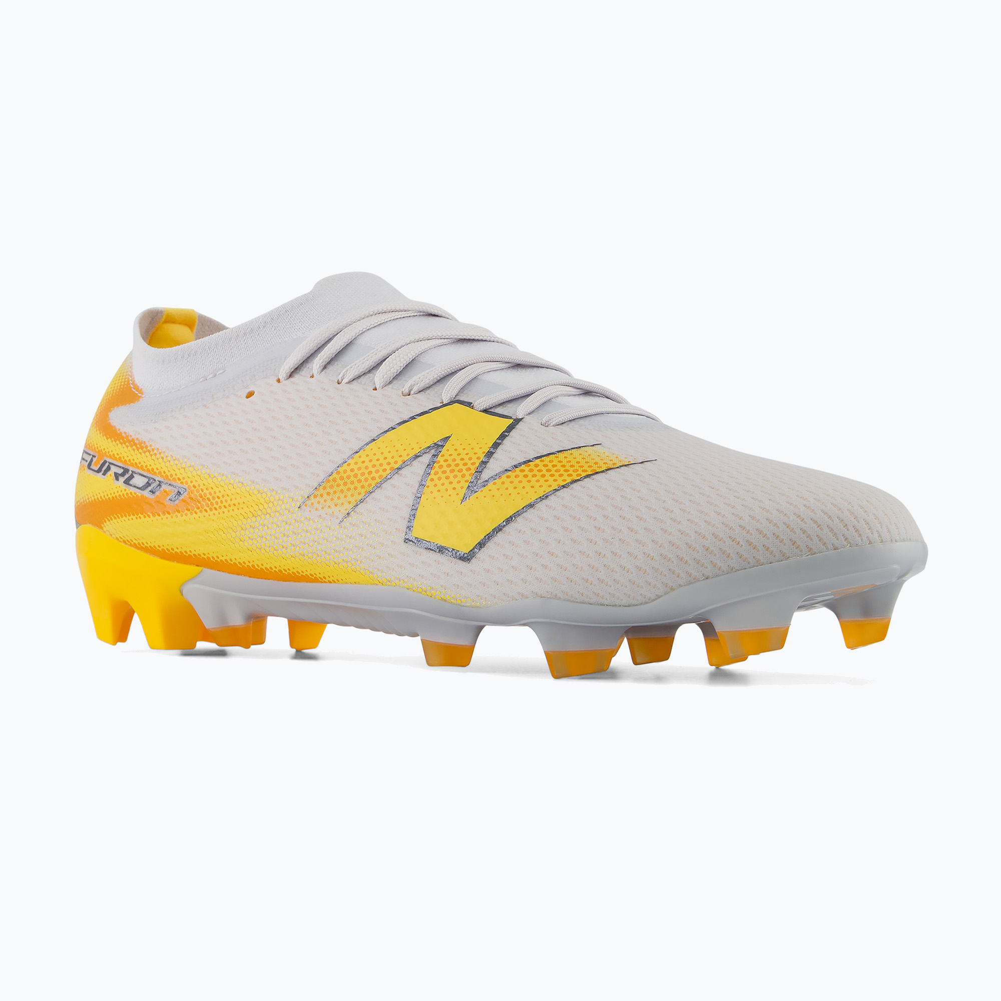 Футболни обувки New Balance Furon Team V9 FG fresh air/satsuma orange