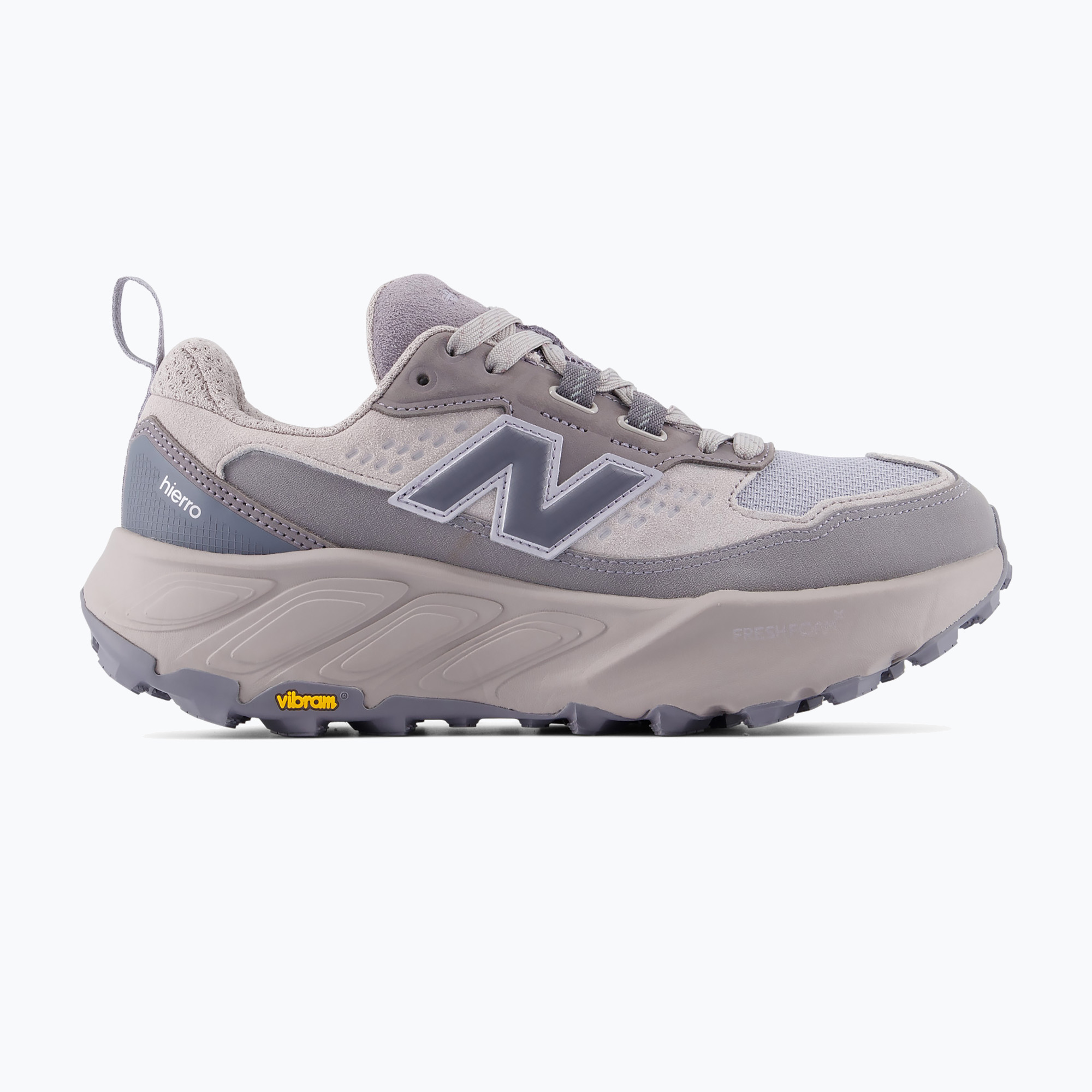 Buty do biegania damskie New Balance Hierro Trek Nubuck Vamp V9 truffle salt/off-line grey