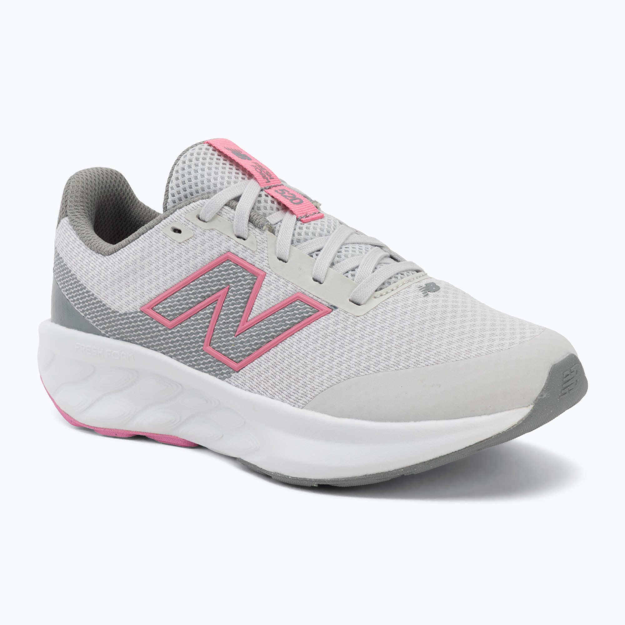 Buty do biegania dziecięce New Balance 520's Lace V9 grey matter/signal pink | WYSYŁKA W 24H | 30 DNI NA ZWROT