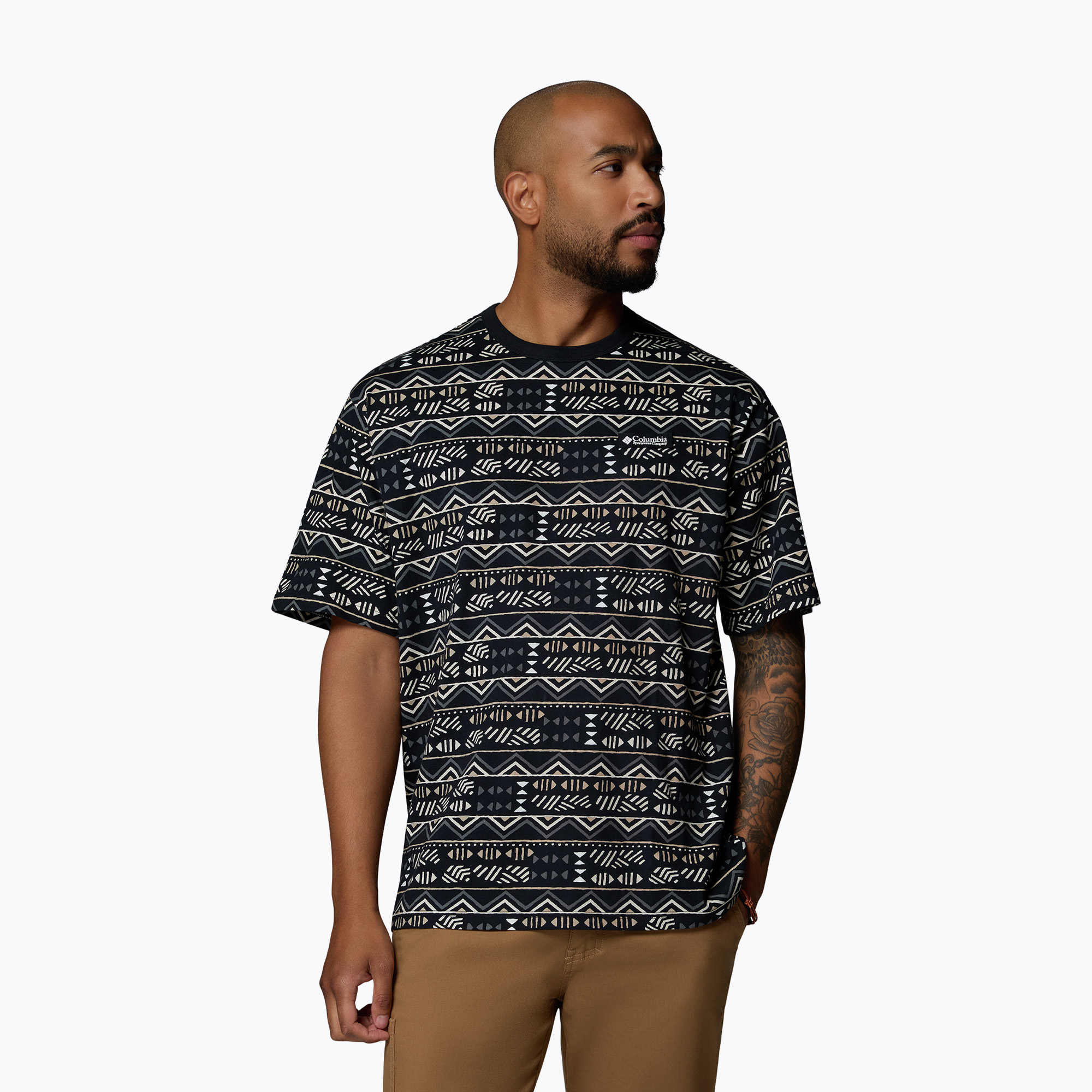 Koszulka męska Columbia CSC Heavyweight Printed Tee black/horizons 